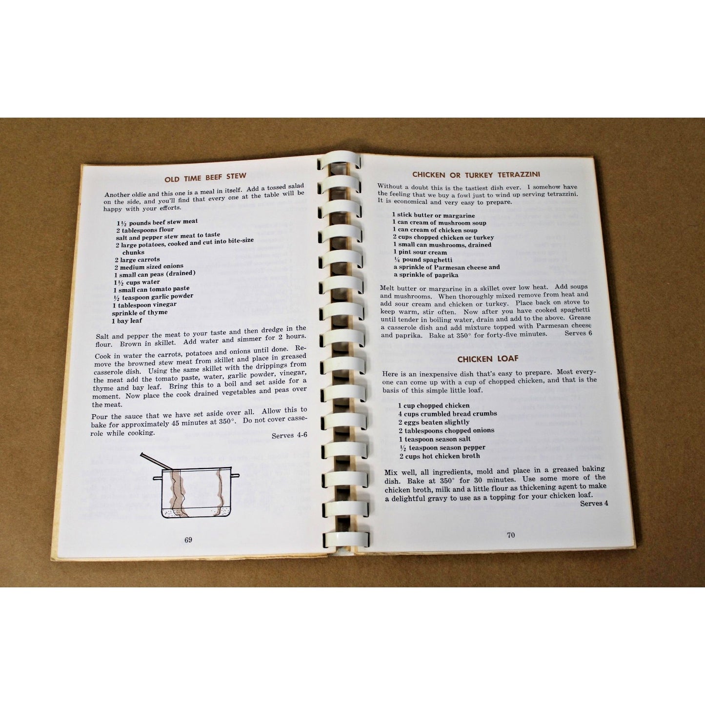 Cookbook How to Boil Water Amusing 1970's Recipe Book Simple Recipes Young Heart