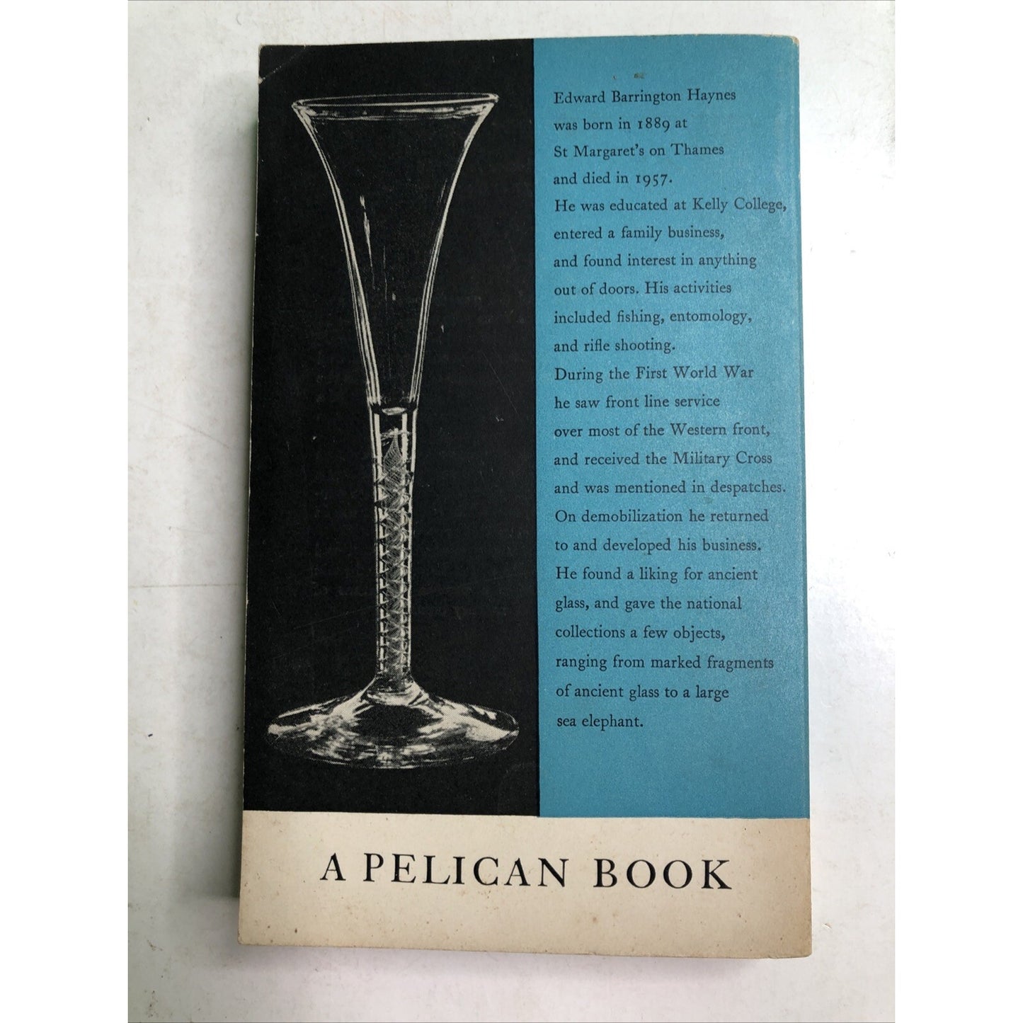 HAYNES & E. BARRINGTON Glass through the Ages 1959 Revised Paperback Illustrated