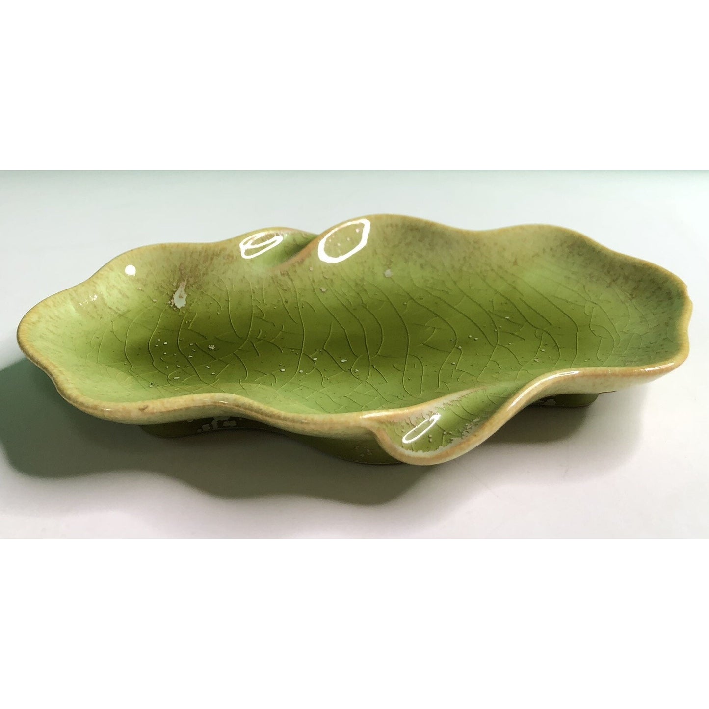 Rare Vintage Pinewood Pottery ASHTRAY TRINKET TRAY By EDITH HARWELL Fairhope AL