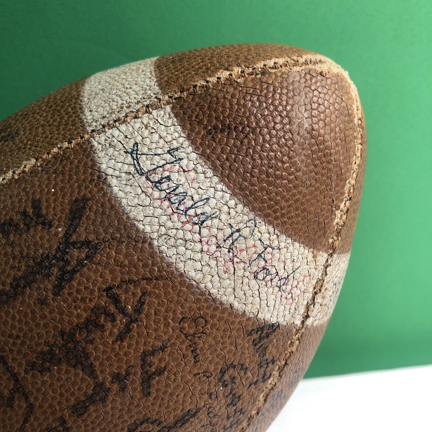 1960 Era Signed Football Auburn Alabama University AL NFL Drafts Super Bowl