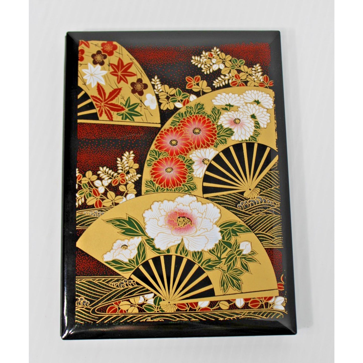 Nakatani Brothers Shokai Yamanaka Black Lacquerware Address Book, Unused