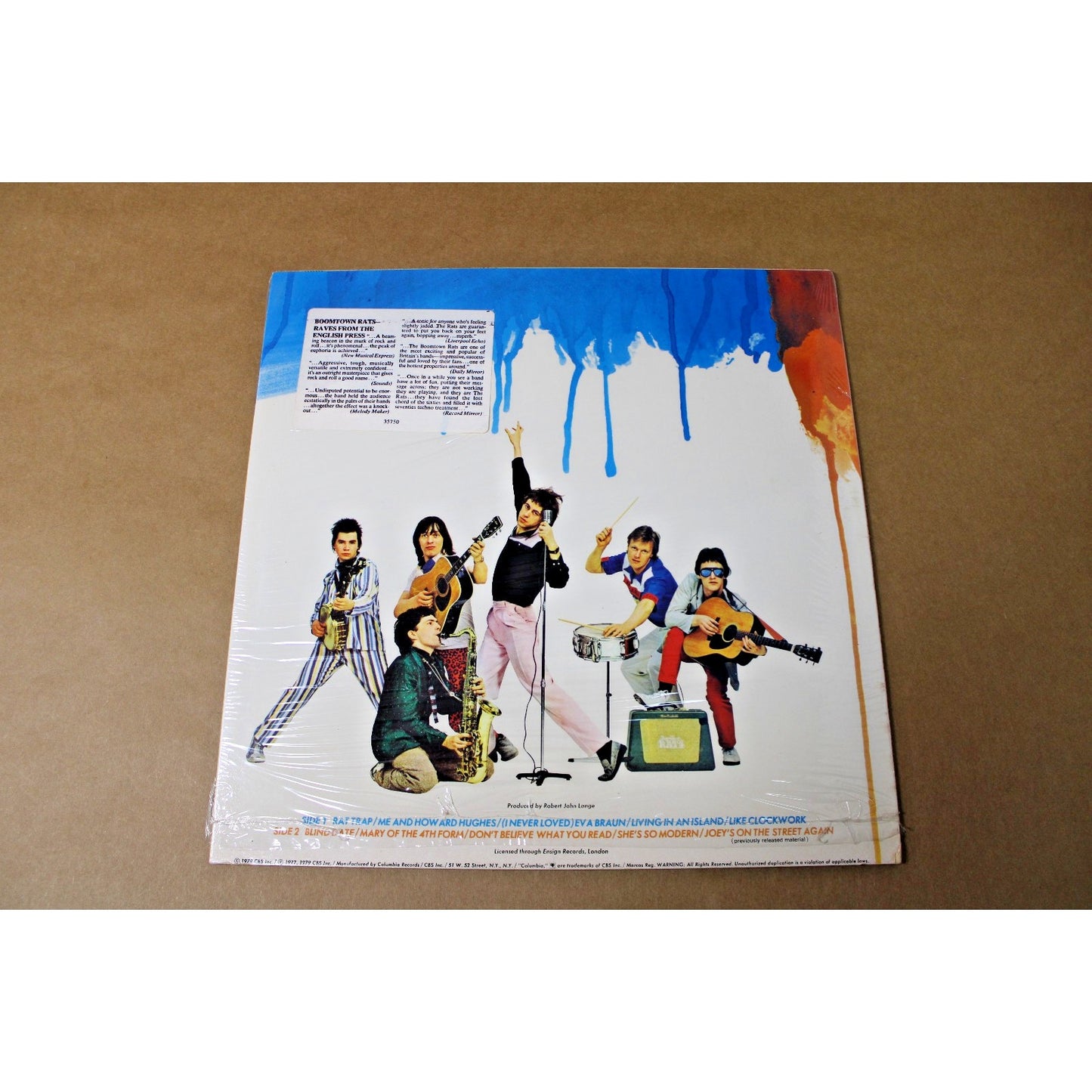 1978 "A Tonic for the Troops", The Boomtown Rats Bob Geldof "She's So Modern"