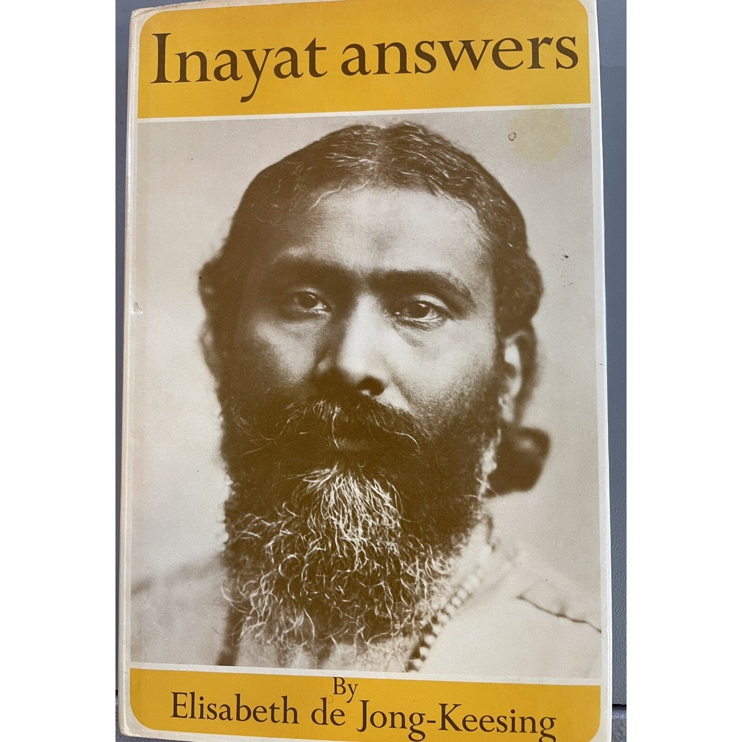 Inayat Khan answers by Elisabeth de Jong-Keesing Fine Books Oriental 1977 Sufi