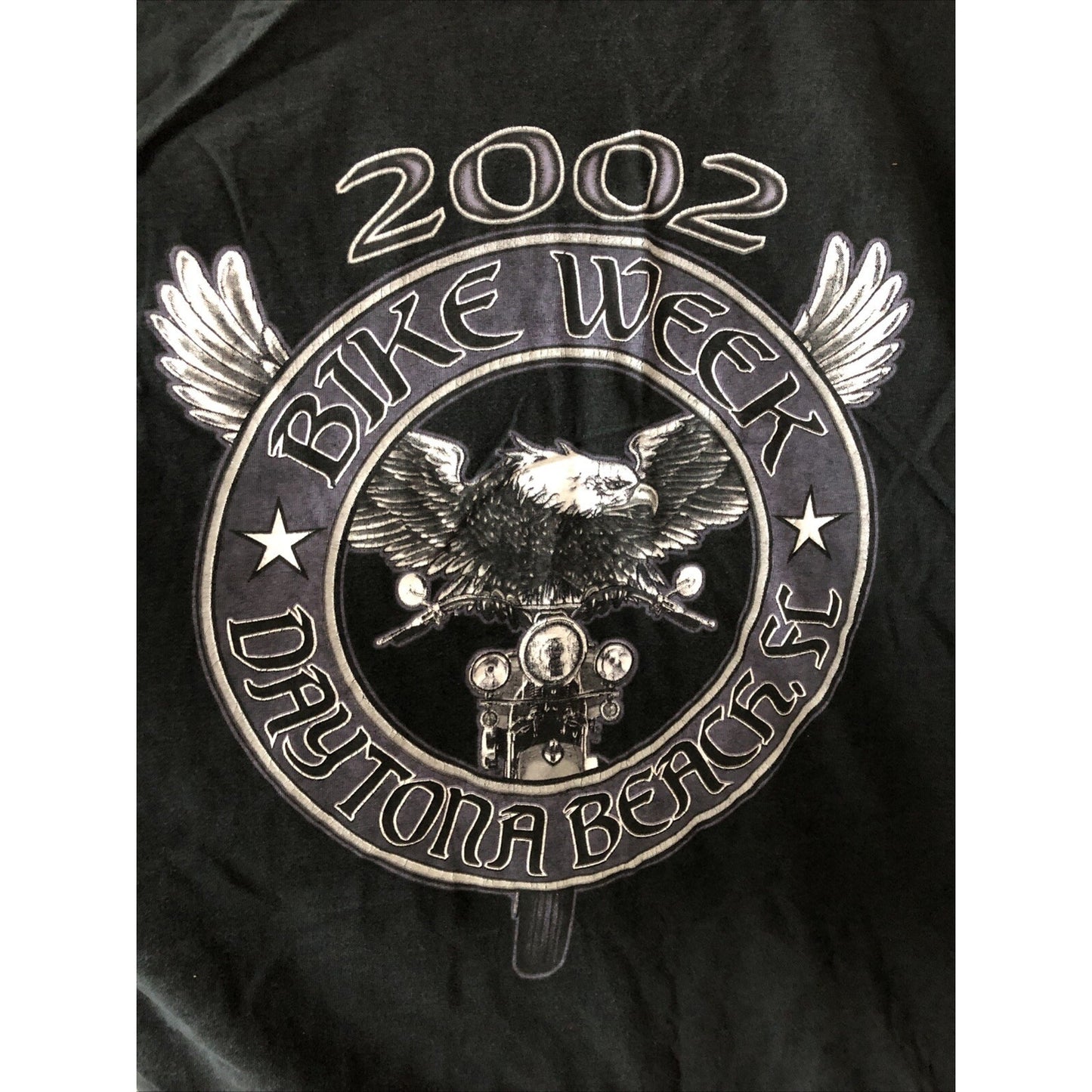 Vintage 2002 BIKE WEEK Daytona Beach Florida FL XL Tshirt Motorcycle