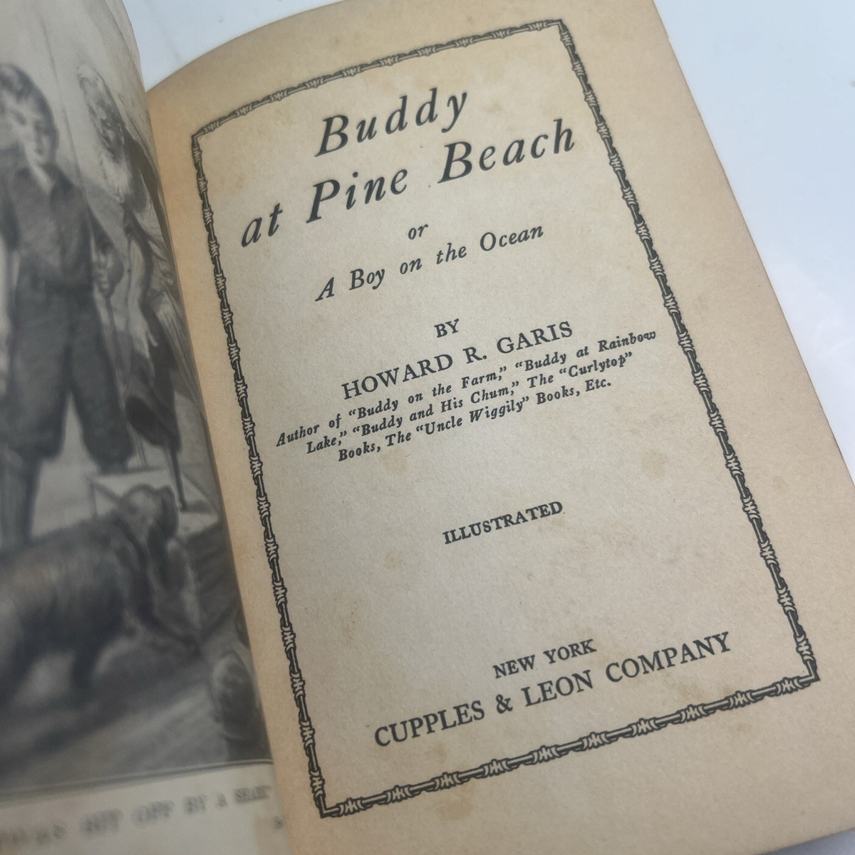 BUDDY at PINE BEACH Howard R. Garis Cupples & Leon 1931 Hard Cover Illustrated