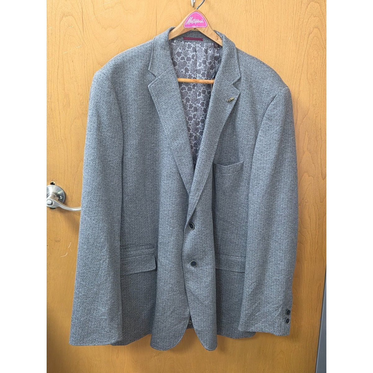 NWT Johnston & Murphy Blazer Jacket 3XL Gray Textured Knit Sport Coat Big Tall