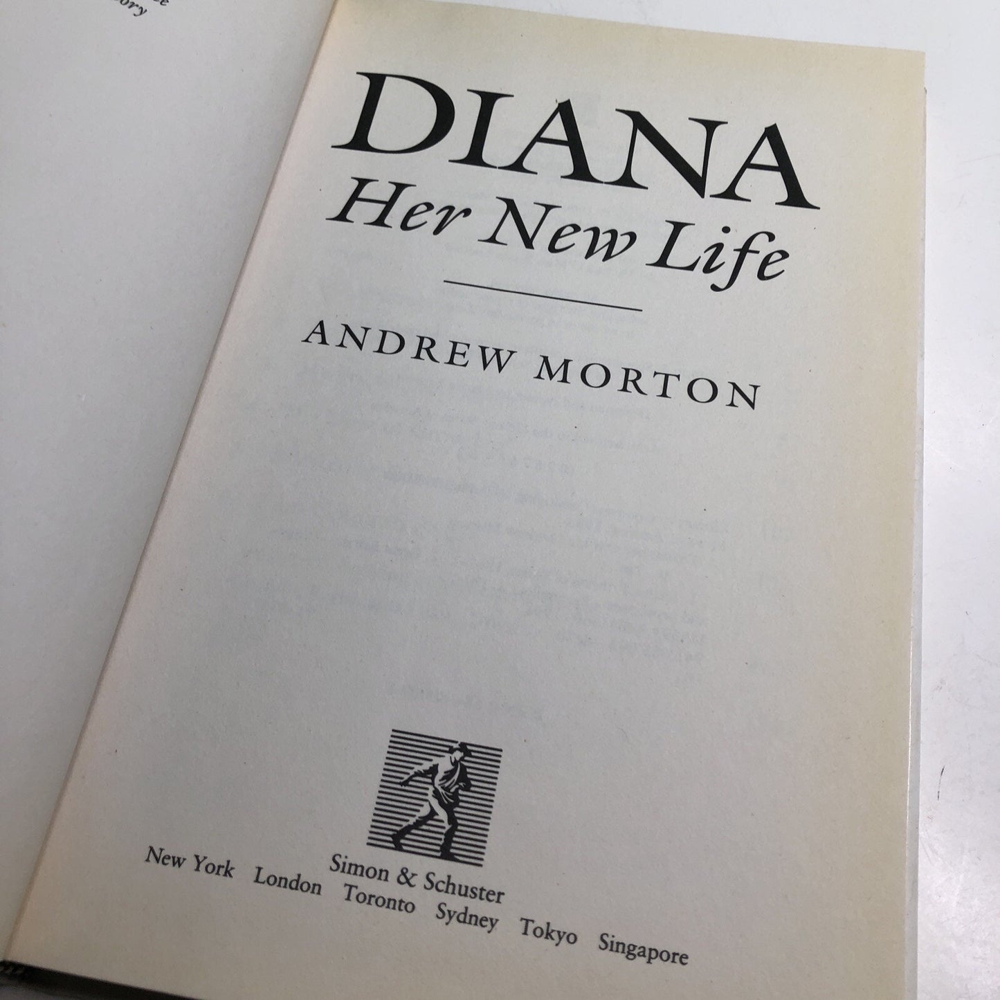 Diana : Her New Life by Andrew Morton Hardcover First Edition Dust Jacket 1994