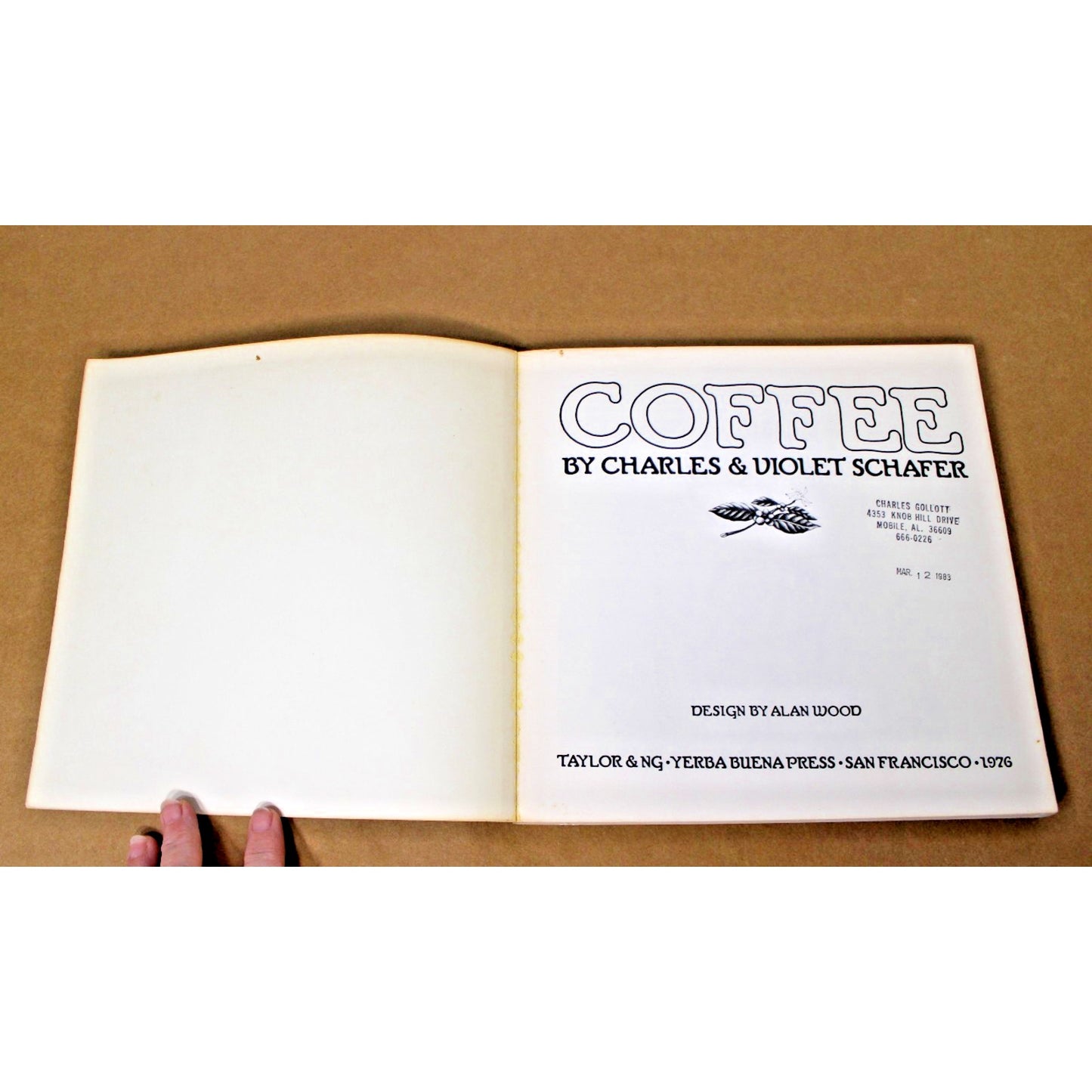 VTG 1976 Coffee: A Connoisseur’s View Of Coffee by Charles & Violet Schafer