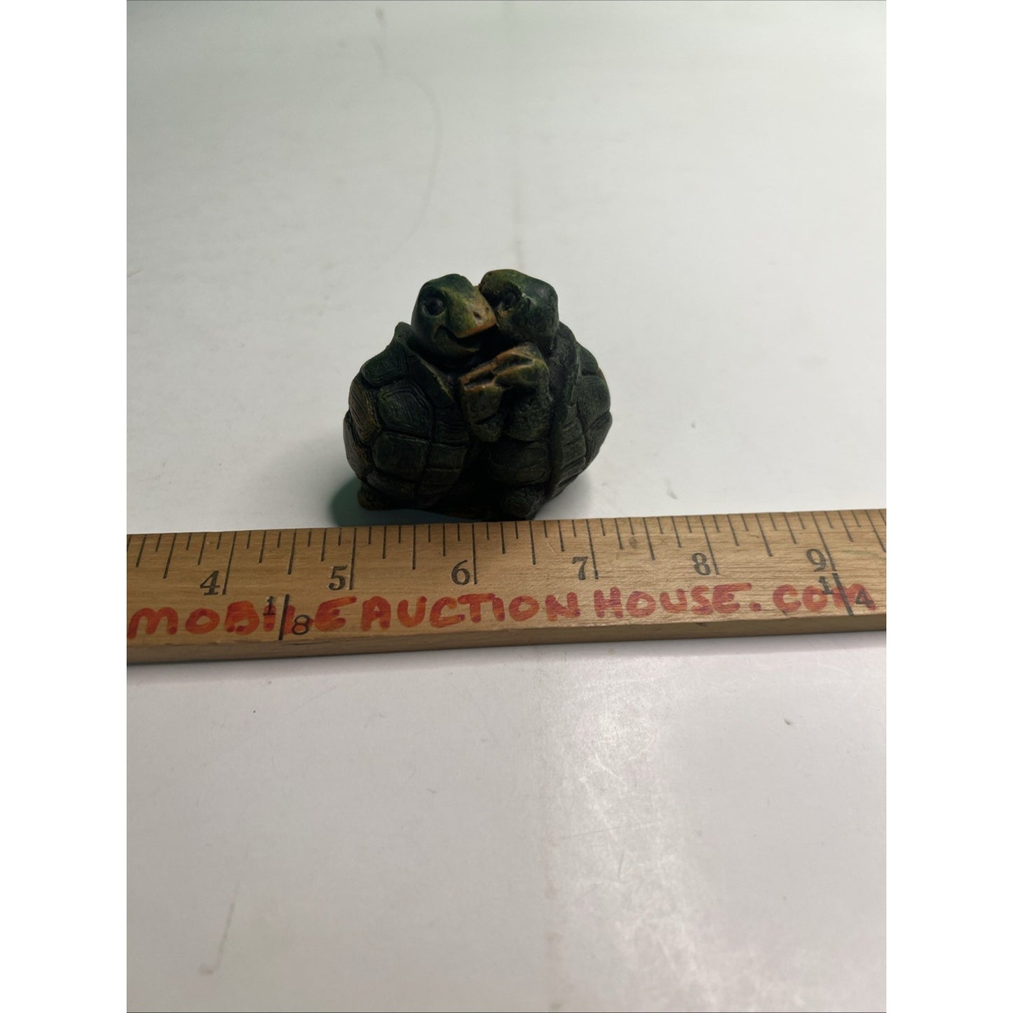 Vintage Arts In Stone Turtle Couple Hugging Figurine Made In Holland Reptile