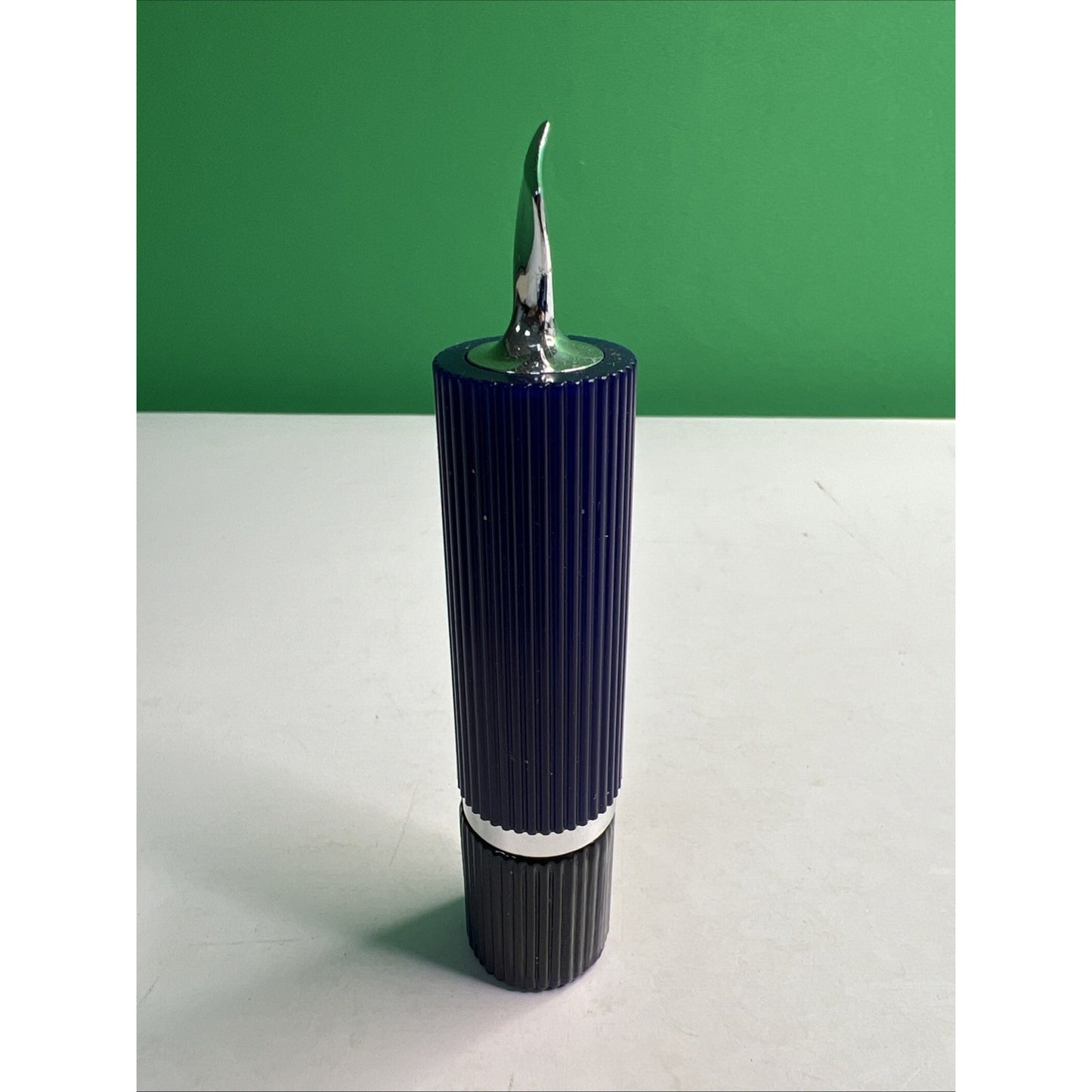 Vintage 1970's Avon Moonwind Perfume Rollette Navy Blue Bottle .33 oz Full
