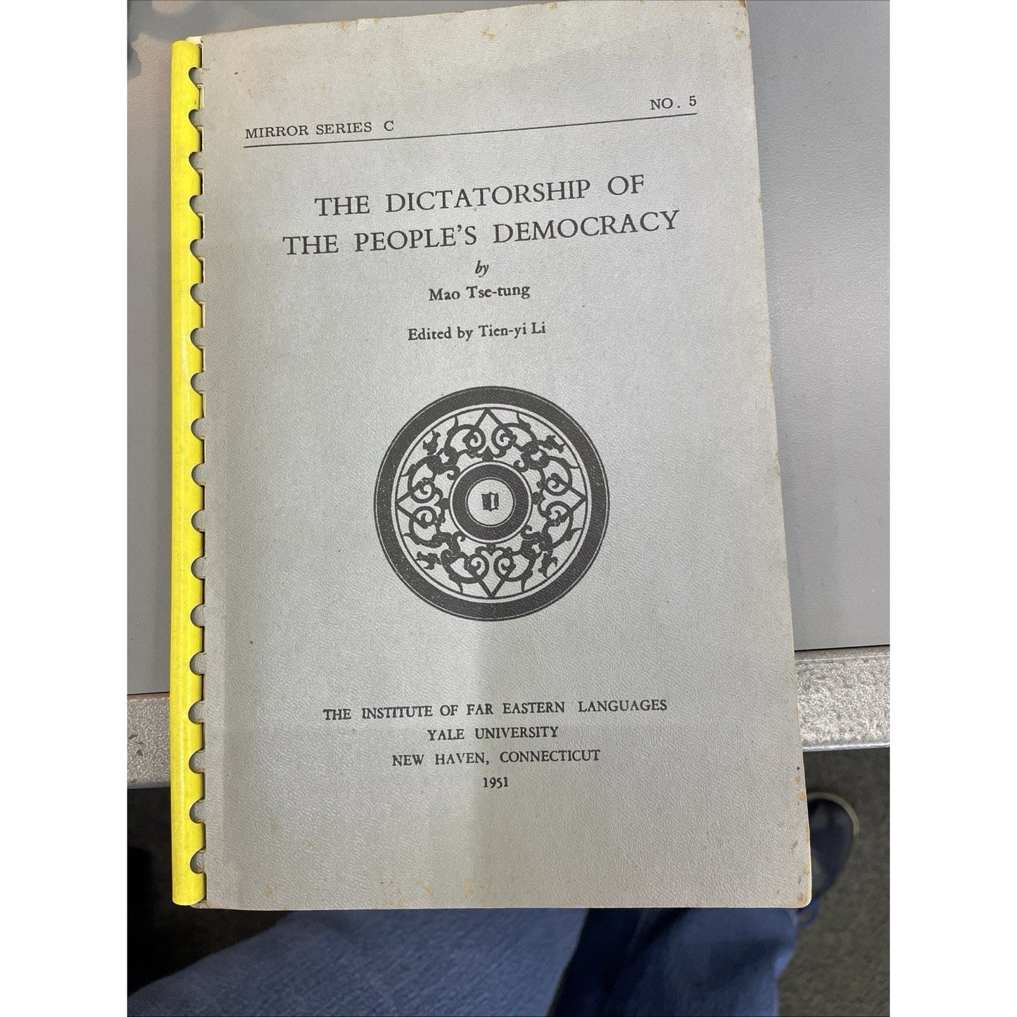 Mao Tse-Tung THE DICTATORSHIP OF THE PEOPLE'S DEMOCRACY 1st Edition 1951