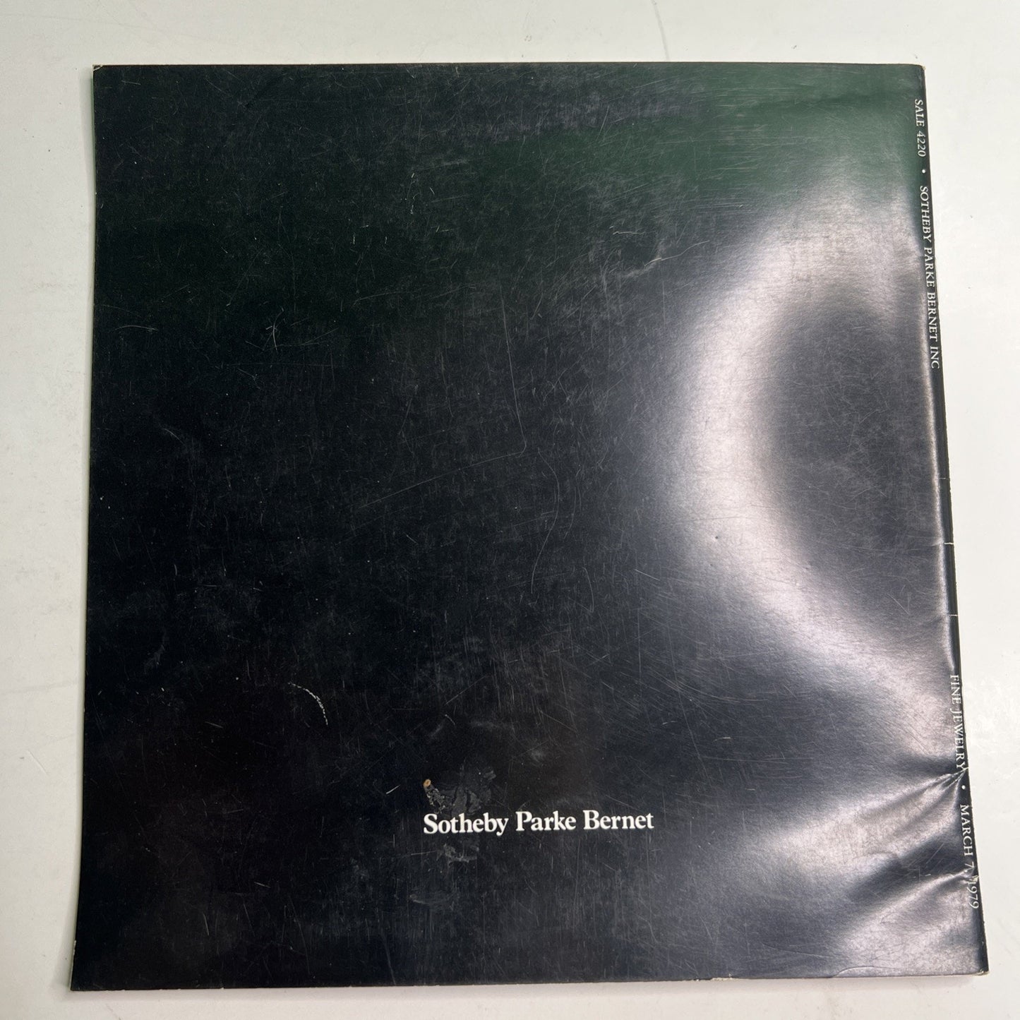Sotheby’s Parke Bernet Auction Catalog March 7, 1979 Fine Jewelry