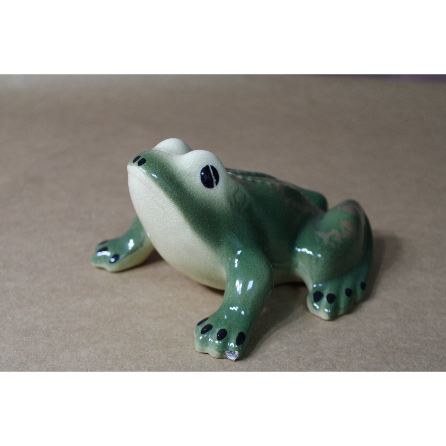 Vintage Mid Century Ceramic Frog, Kitchy MCM