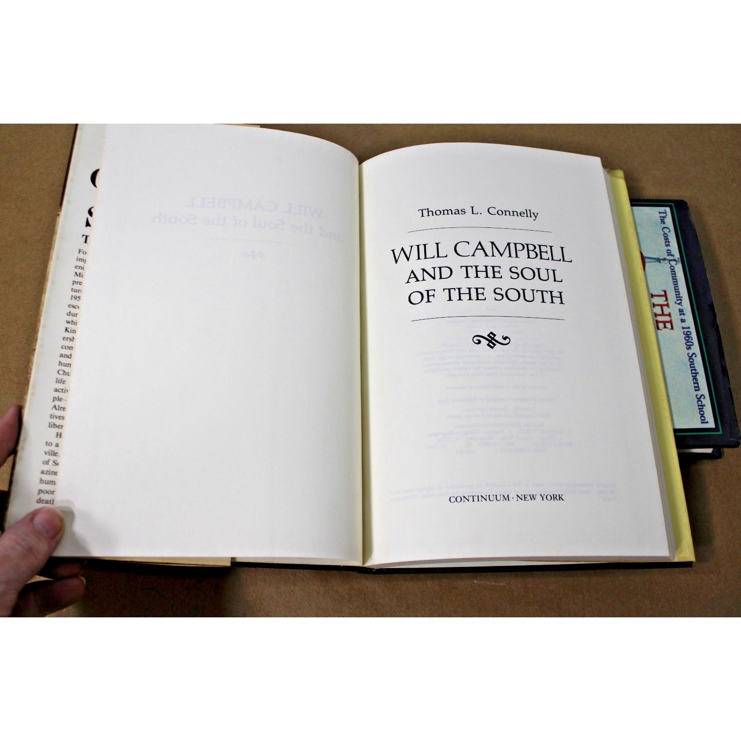 2 Book Will Campbell Lot, The Stem of Jesse and The Soul of the South, HC/DJ