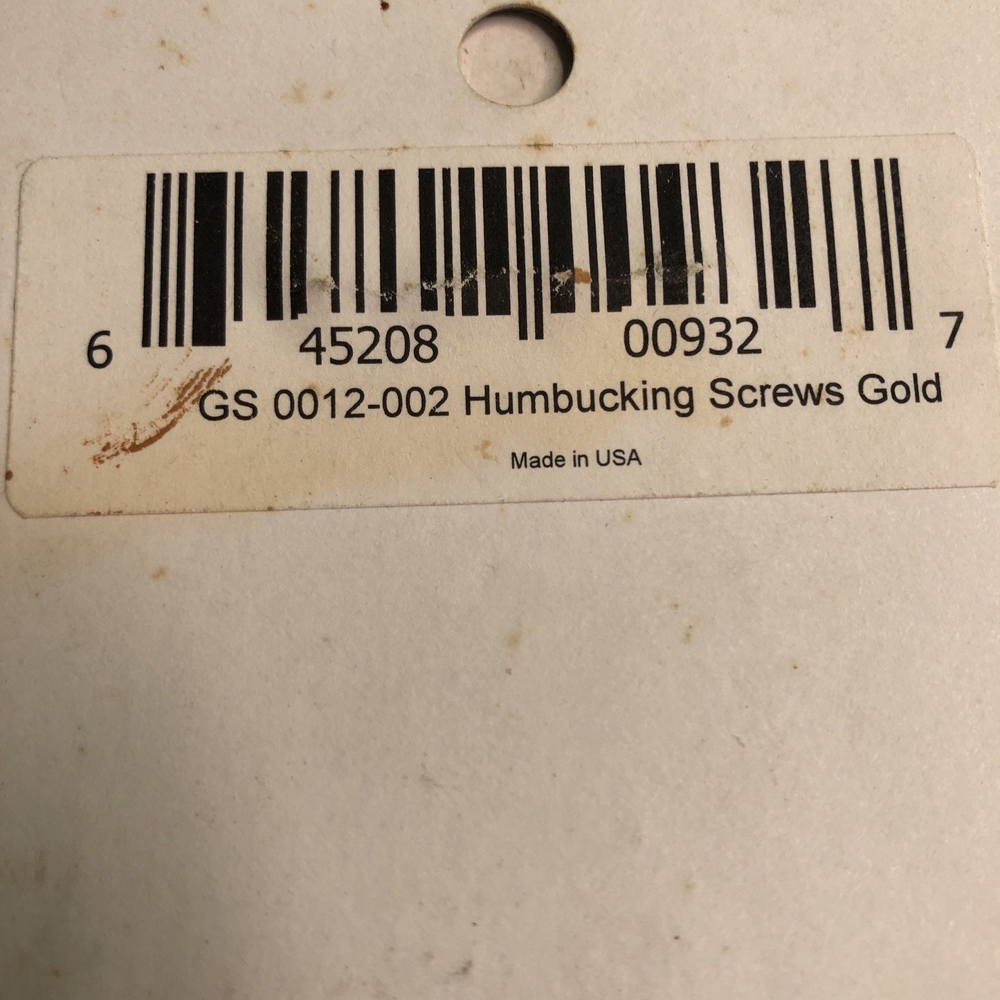Allparts GS 0012-002 Humbucking Screws Gold Set Of Four (4) Pickup Guitar Parts