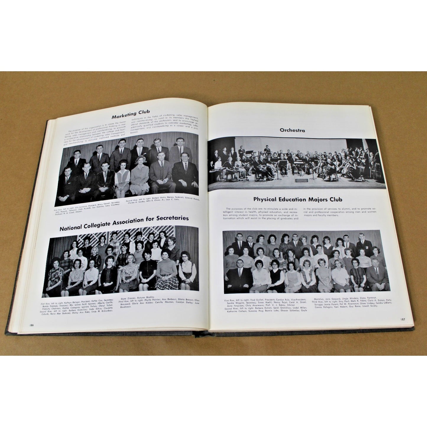 1964 University of Southwestern Louisiana "L'acadien" Vintage Yearbook