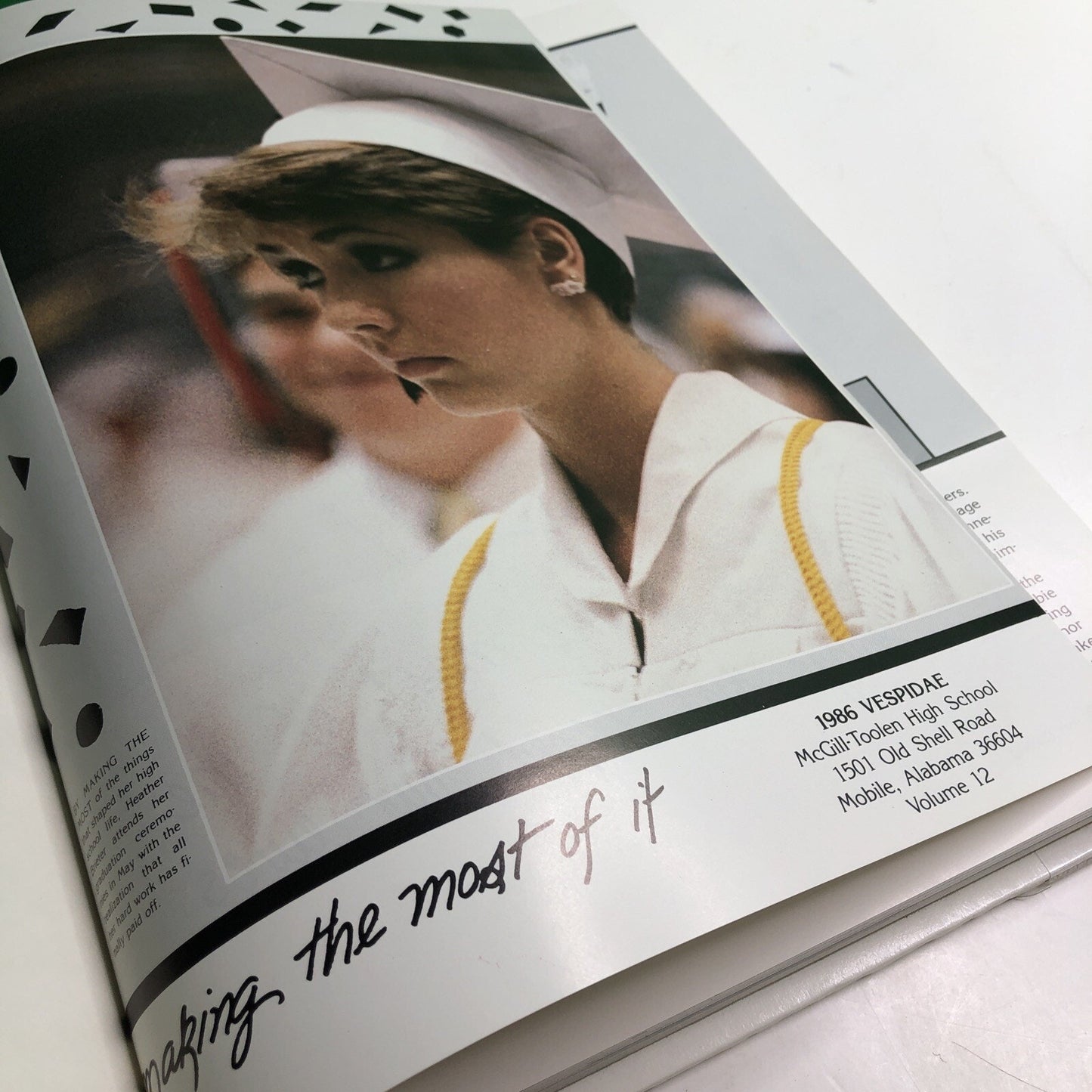 1985 - 1986 McGill Toolen High School Yearbook VESPIDAE Mobile Alabama AL