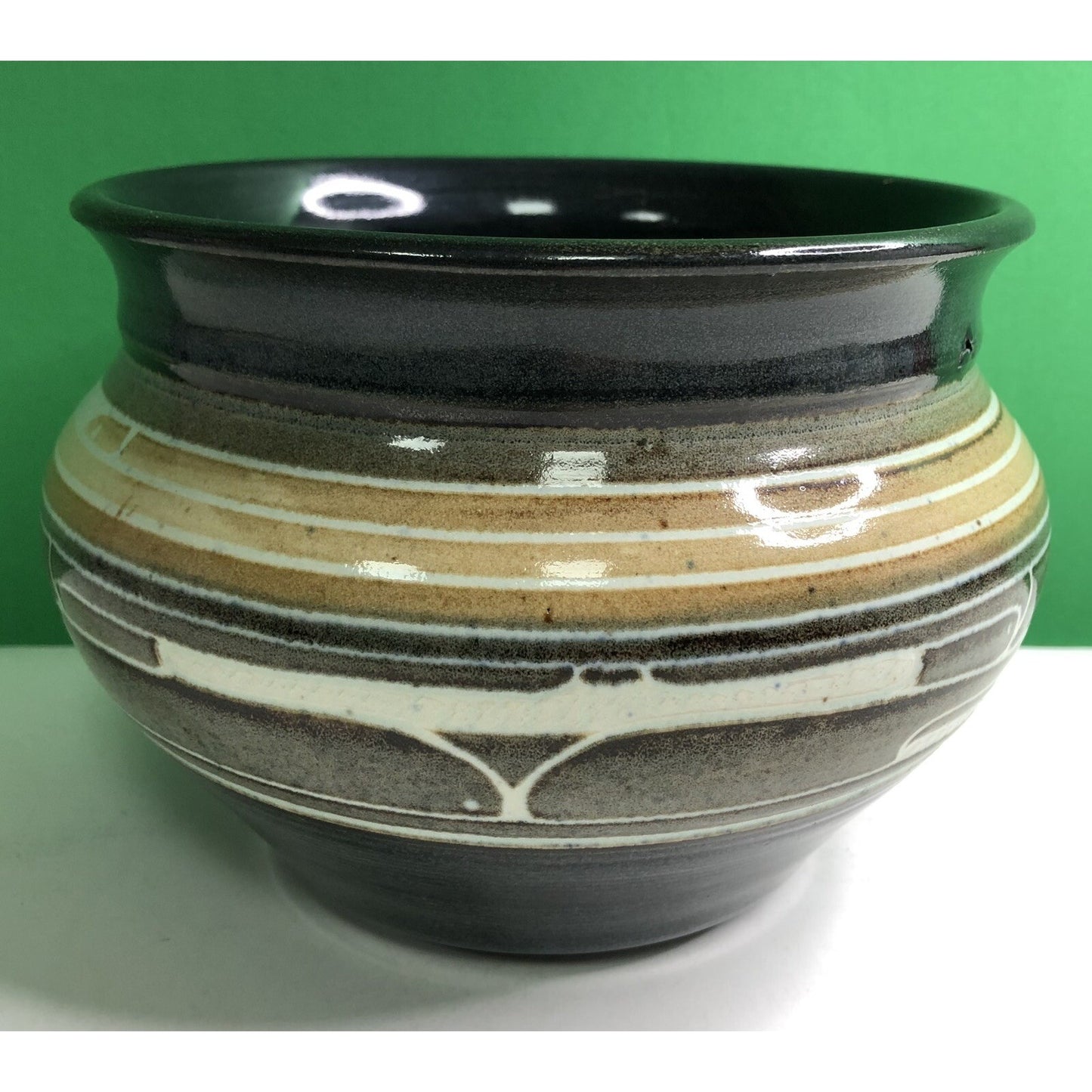 1988 CHARLES SMITH Art Pottery Vase Planter African American- Mobile, Alabama