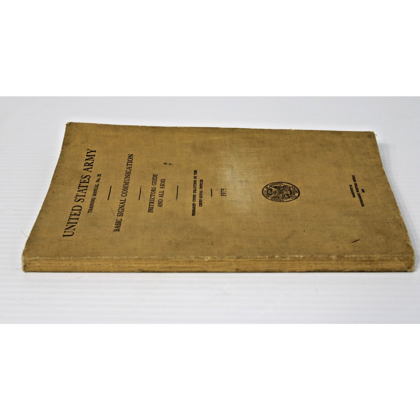 Antique 1923 "Basic Signal Communication" United States Army Manual No. 21