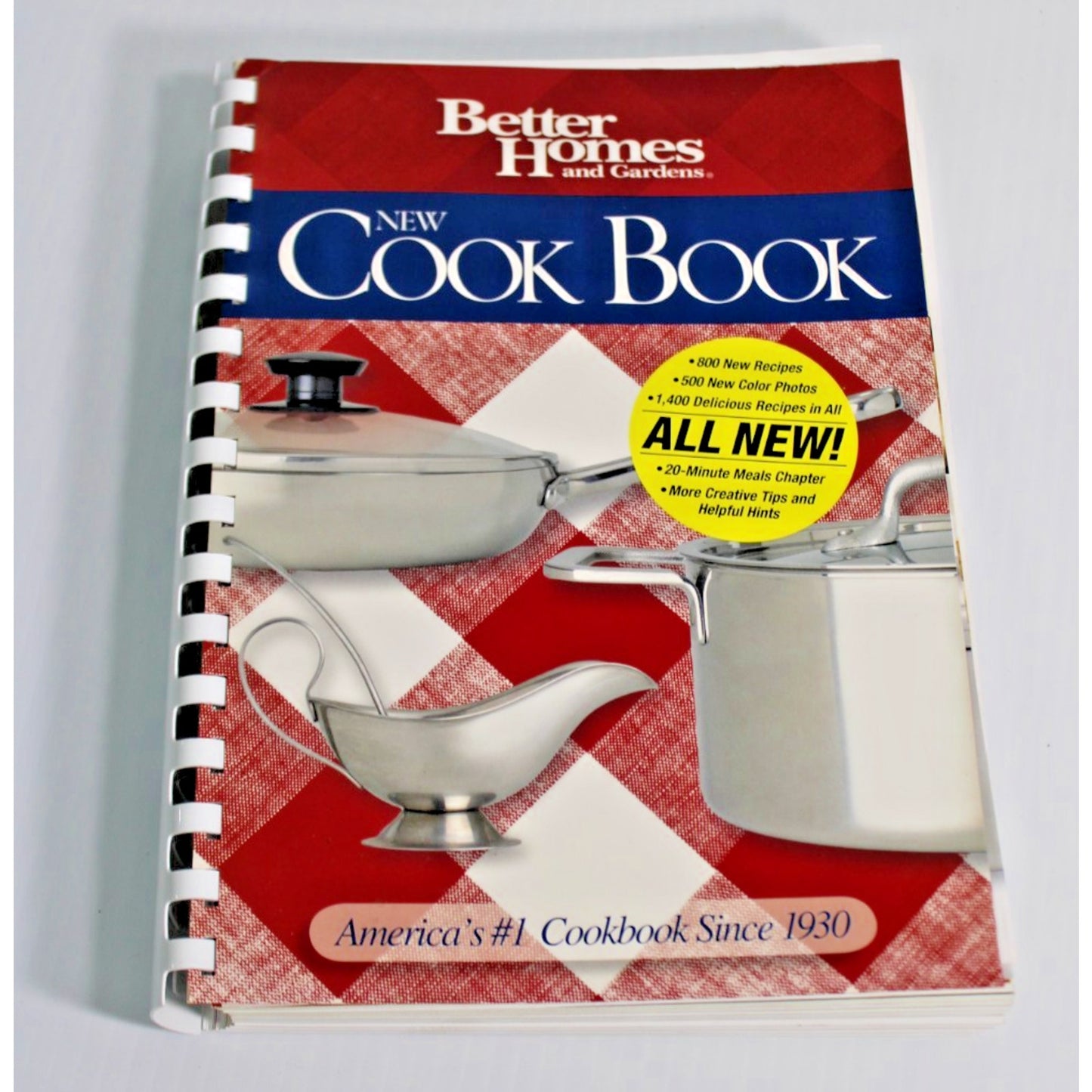 Better Homes and Gardens New Cook Book 14th Edition Comb Bound 2006 Retro PB