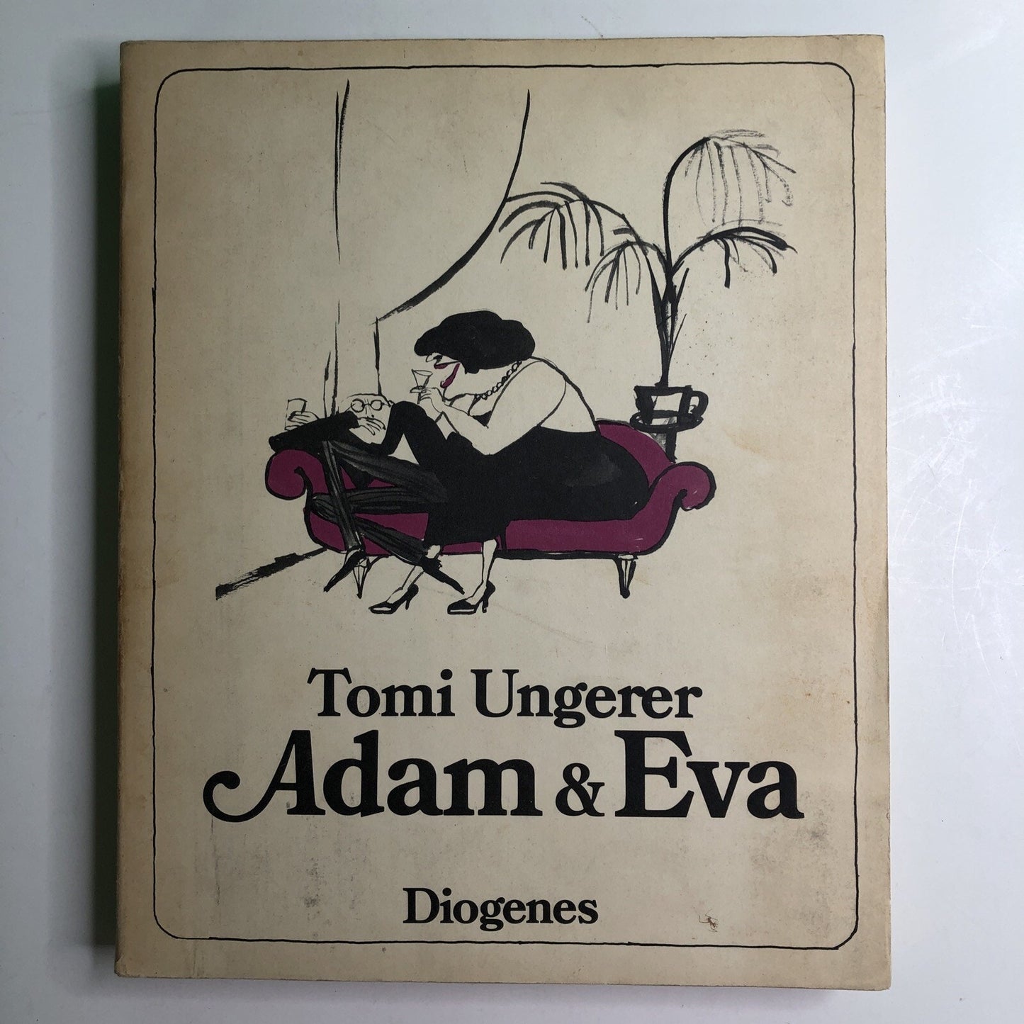1974 ADAM & EVA By Tomi Ungerer Diogenes Risque Funny Sketches Drawings