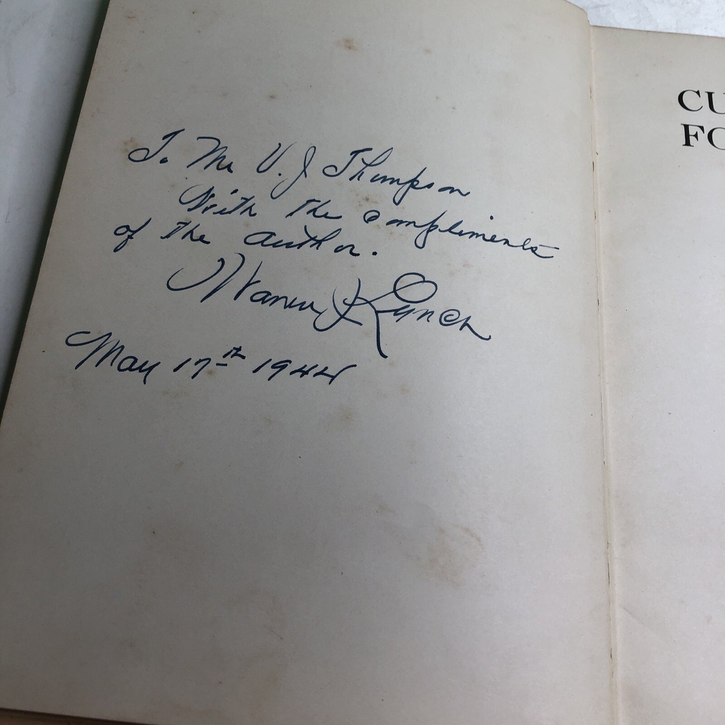 Culbertson for Morons A Bridge Primer Warren J. Lynch 1931 HC 1st Edition SIGNED