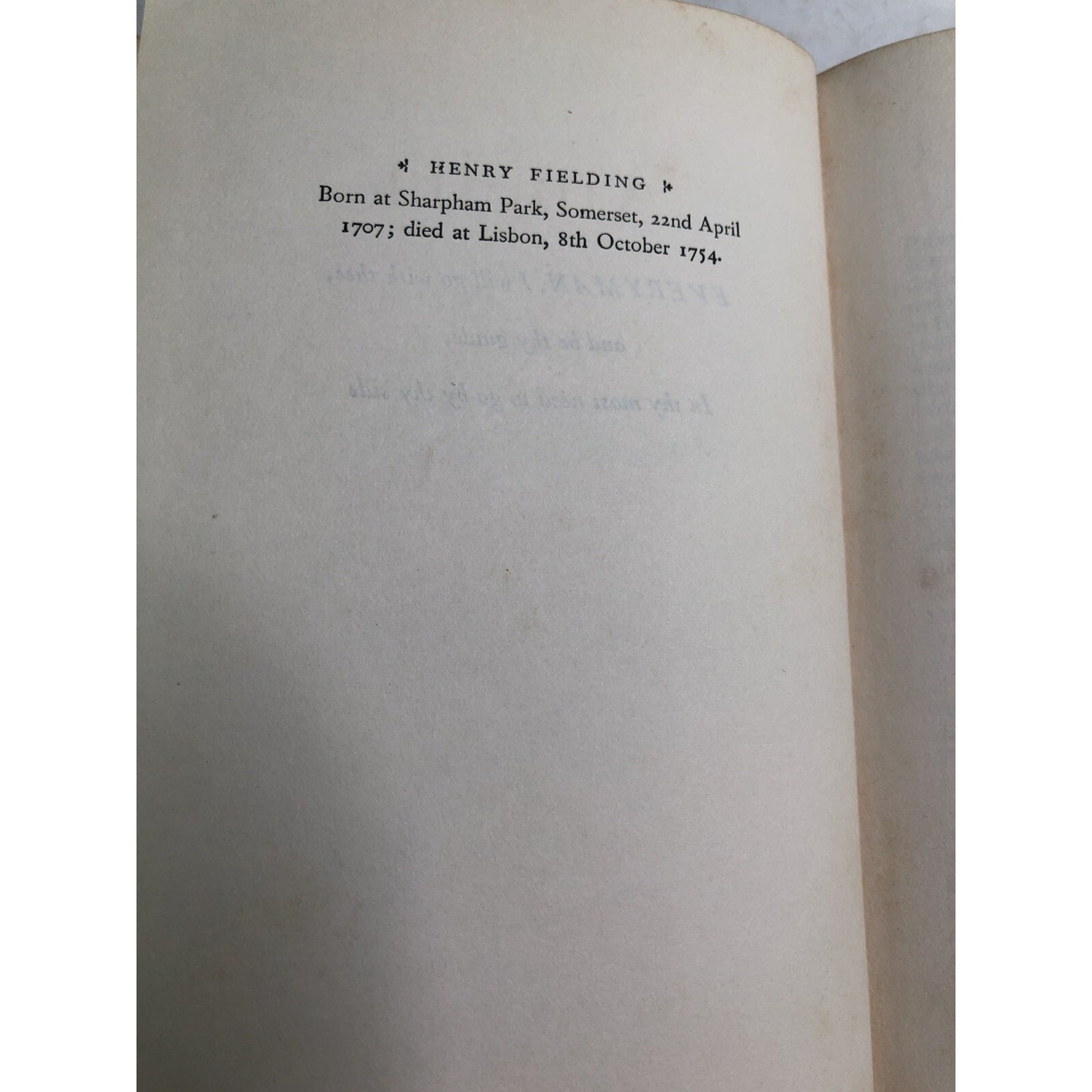 Amelia by Henry Fielding Volume 1 & 2 HC DJ 1966 Everyman's Library 852, 853