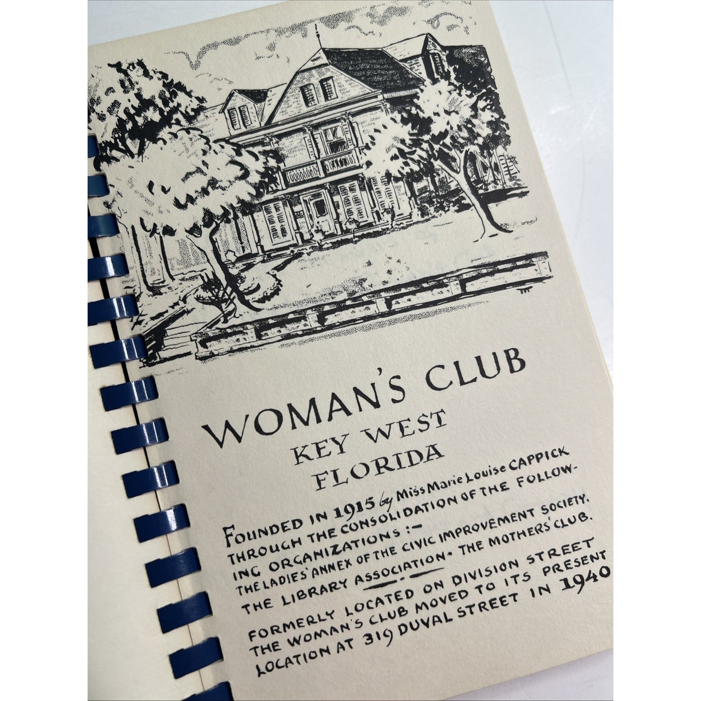 Vintage Key West Cookbook by The Key West Woman's Club 1949 Florida Recipes
