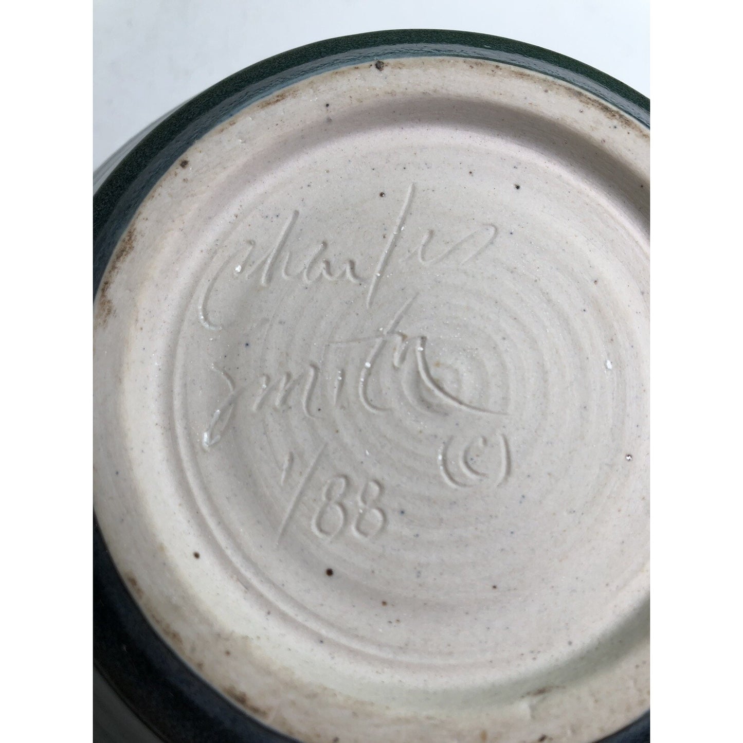 1988 CHARLES SMITH Art Pottery Vase Planter African American- Mobile, Alabama