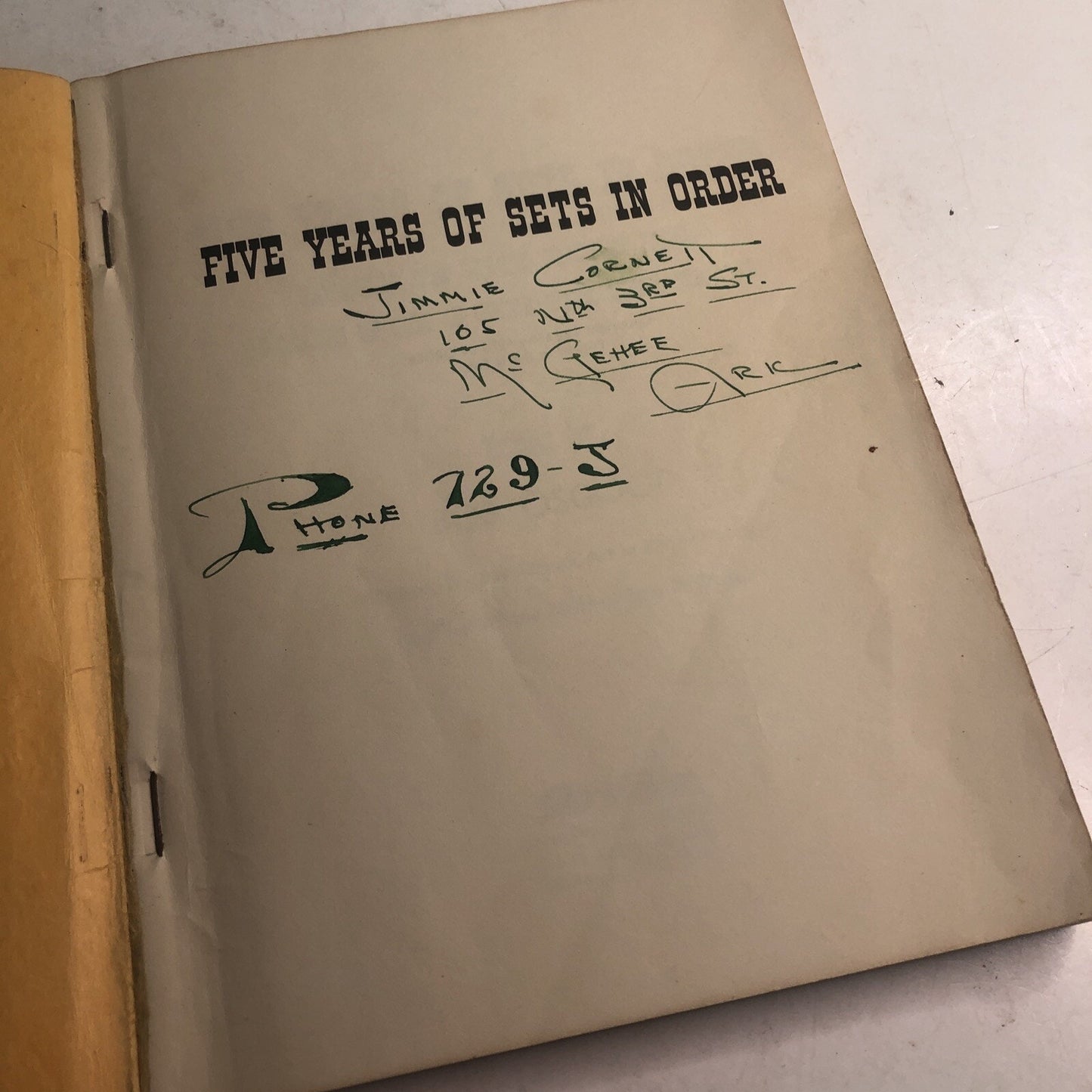 Sets in Order 5 Years Of Square Dancing 1954 PB by Bob Osgood