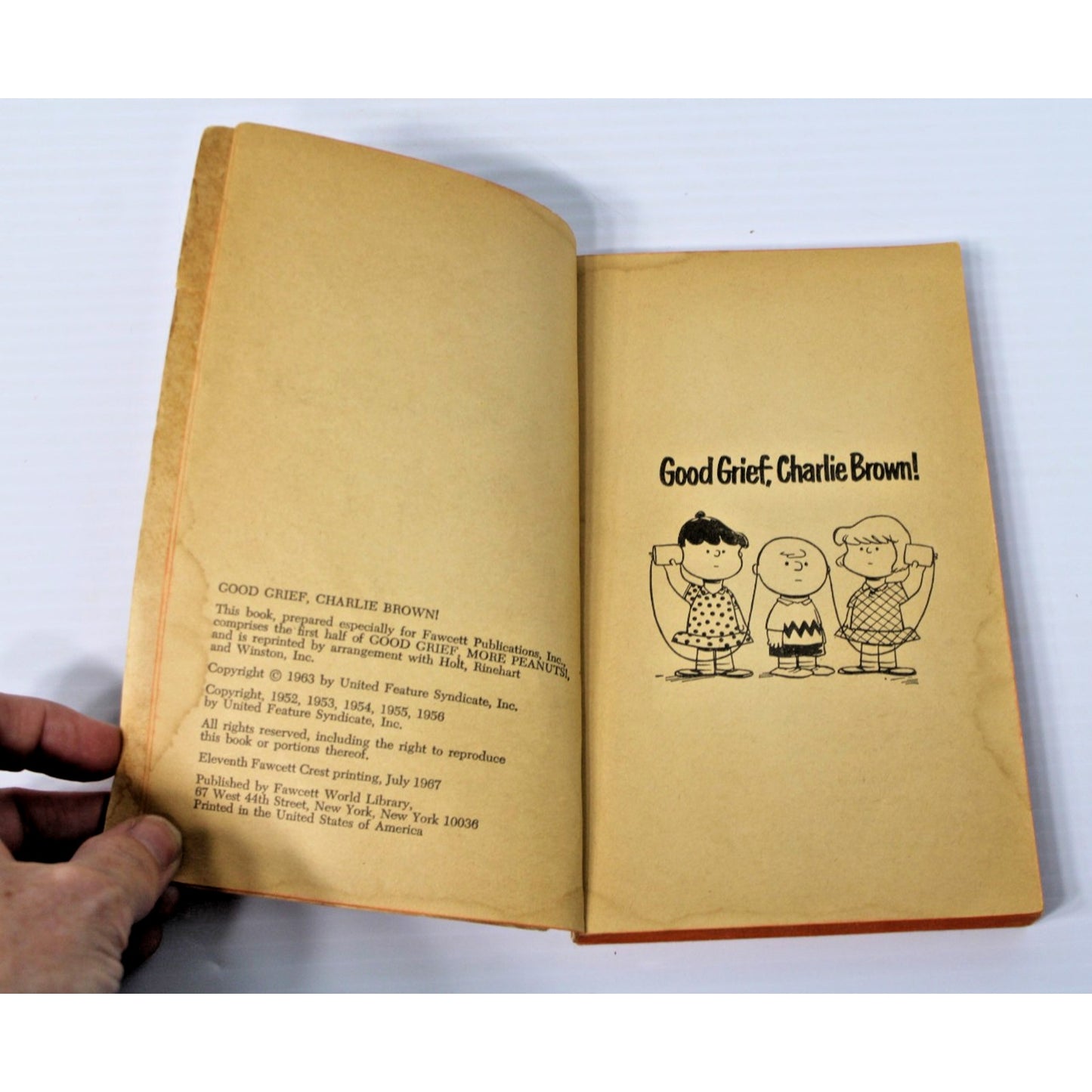 Vintage 1960s Peanuts Comics "Good Grief, Charlie Brown!" by Charles Shulz