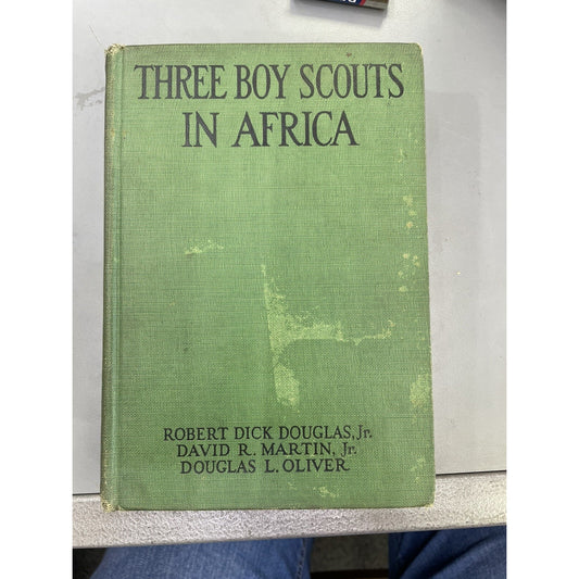 THREE BOY SCOUTS IN AFRICA 1928 On Safari With MARTIN JOHNSON HC Illustrated