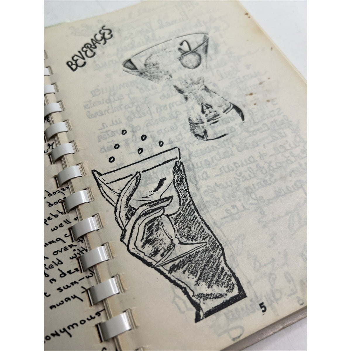 Bars To Stars Cookbook XVI U. S. Army Corps Omaha Nebraska Handwritten Recipes