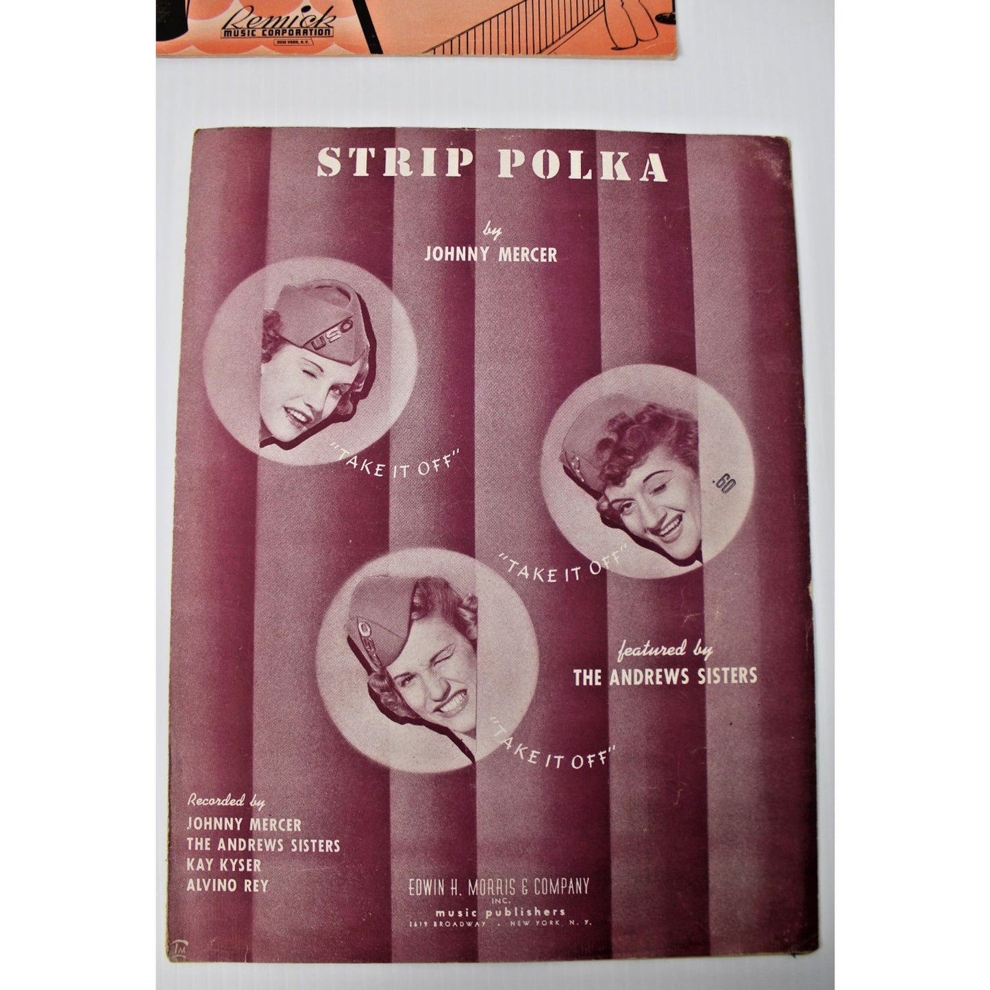 4 Pc. Vintage Sheet Music by Johnny Mercer, Bing Crosby, Andrews Sisters