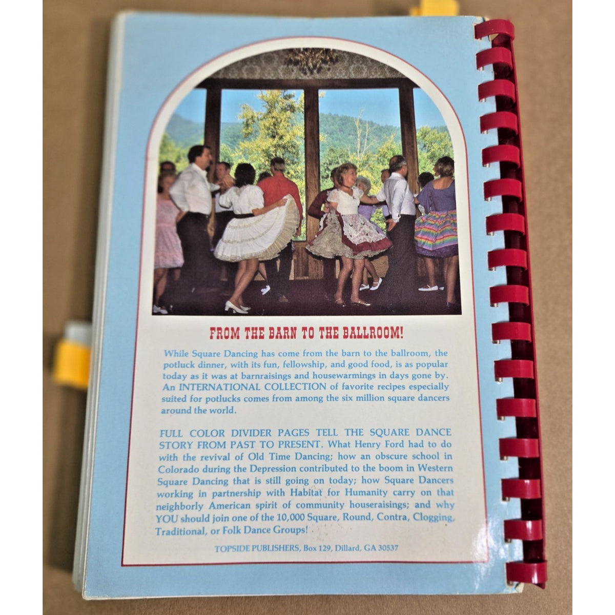 Rare Vintage 1986 Potlucks & Petticoats Square Dance Cookbook Dillard GA