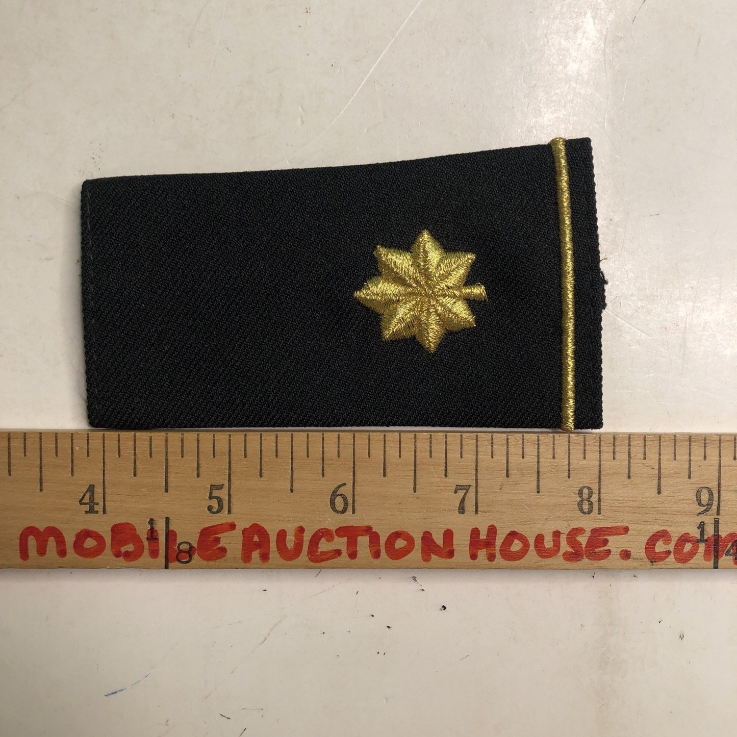 U.S. Army Dress Shirt Embroidered SHOULDER RANK Major Black Gold