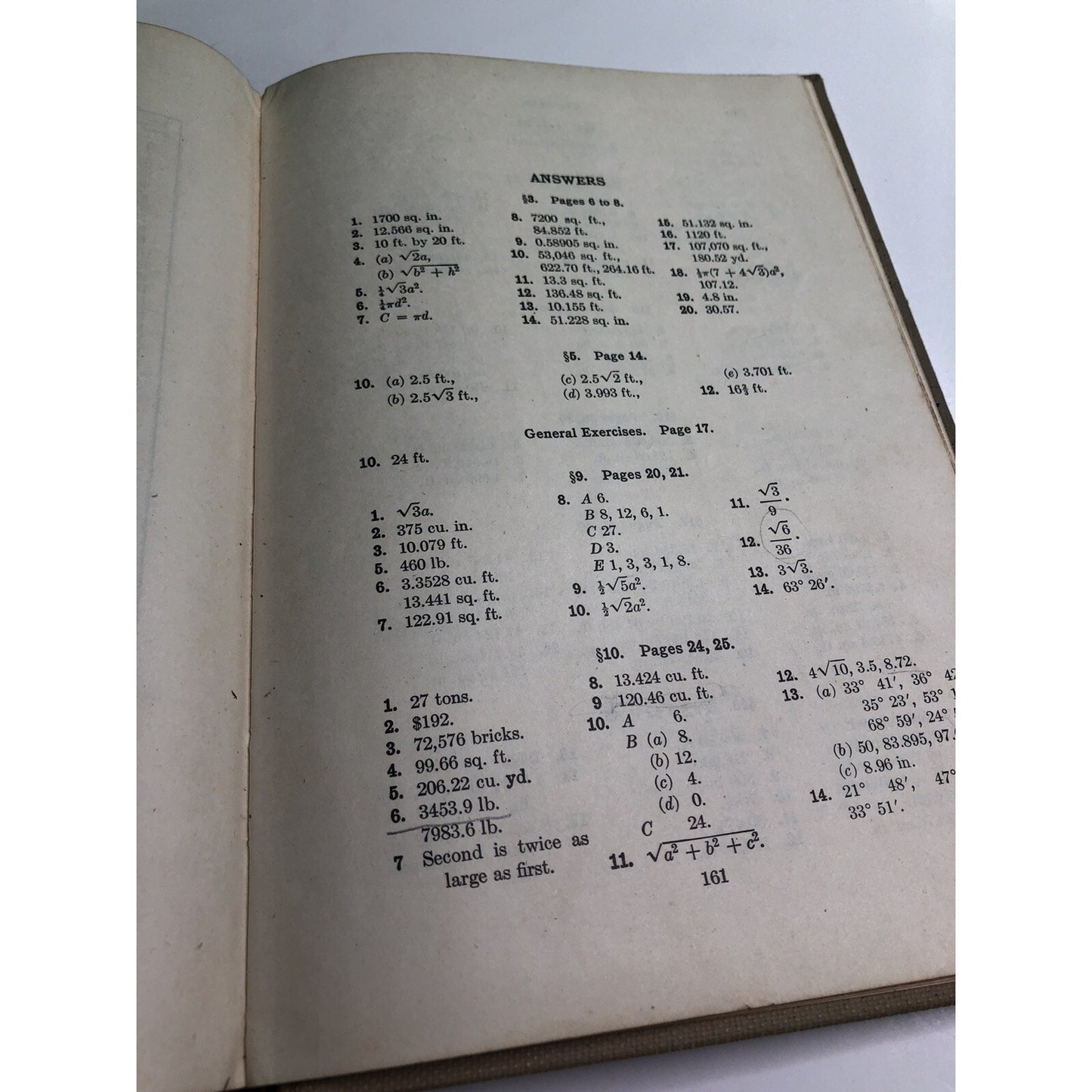 Solid Mensuration With Proofs By Kern & Bland 1946 2nd Edition 5th Printing HC