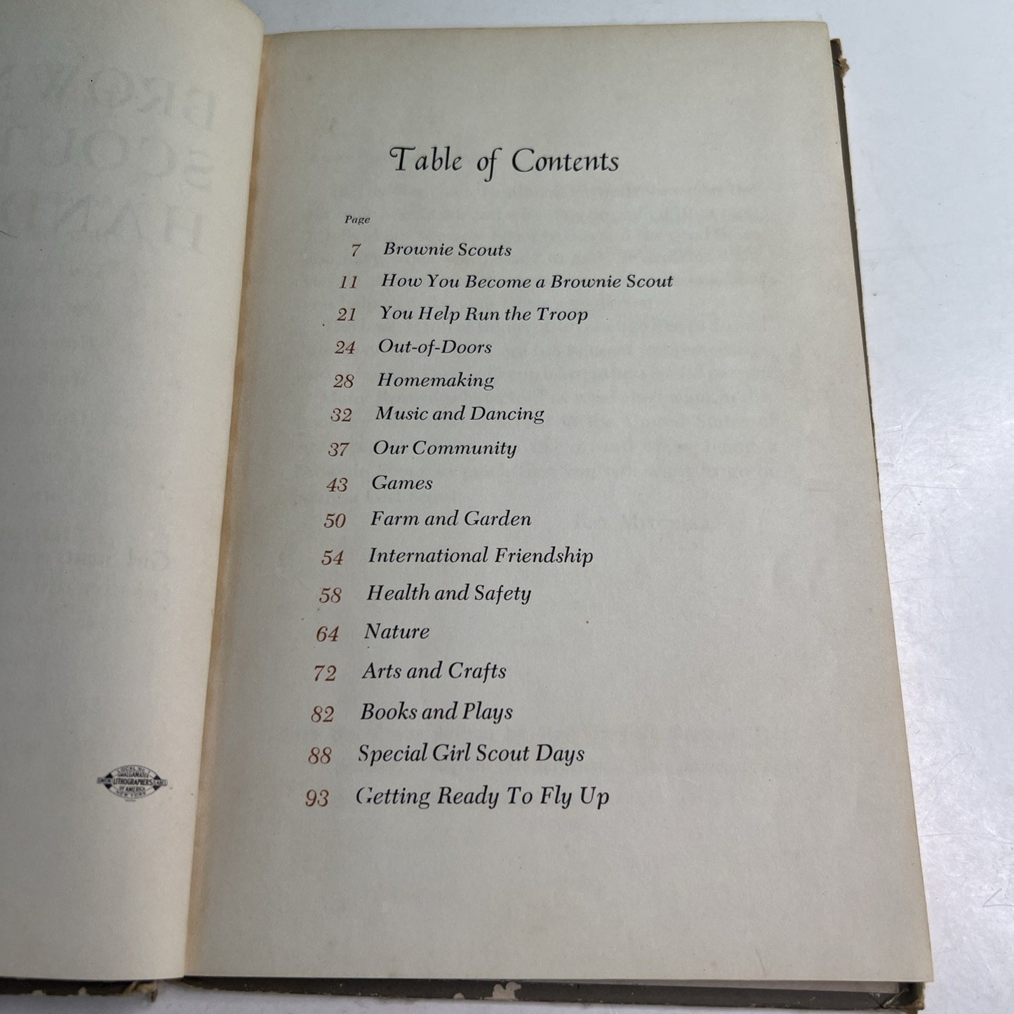 1951/1954 HC Brownie Girl Scout Handbook by Ray Mitchell Illustrated Ruth Wood