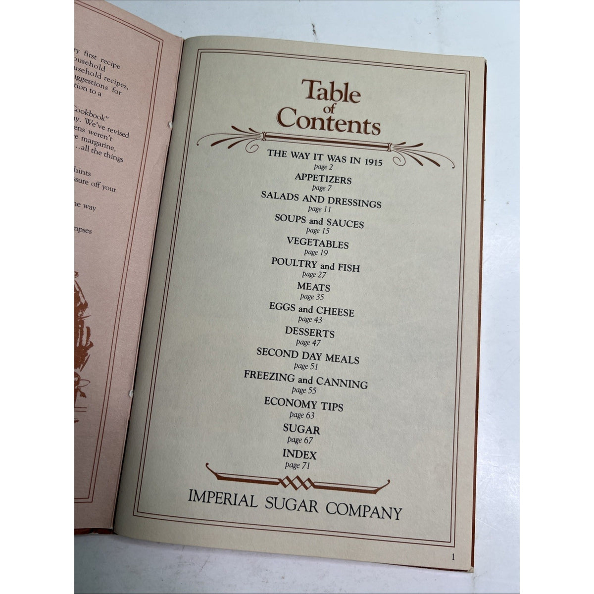 Vintage 1915 Economy Cookbook Retro Imperial Sugar 1975 Reprint Revised