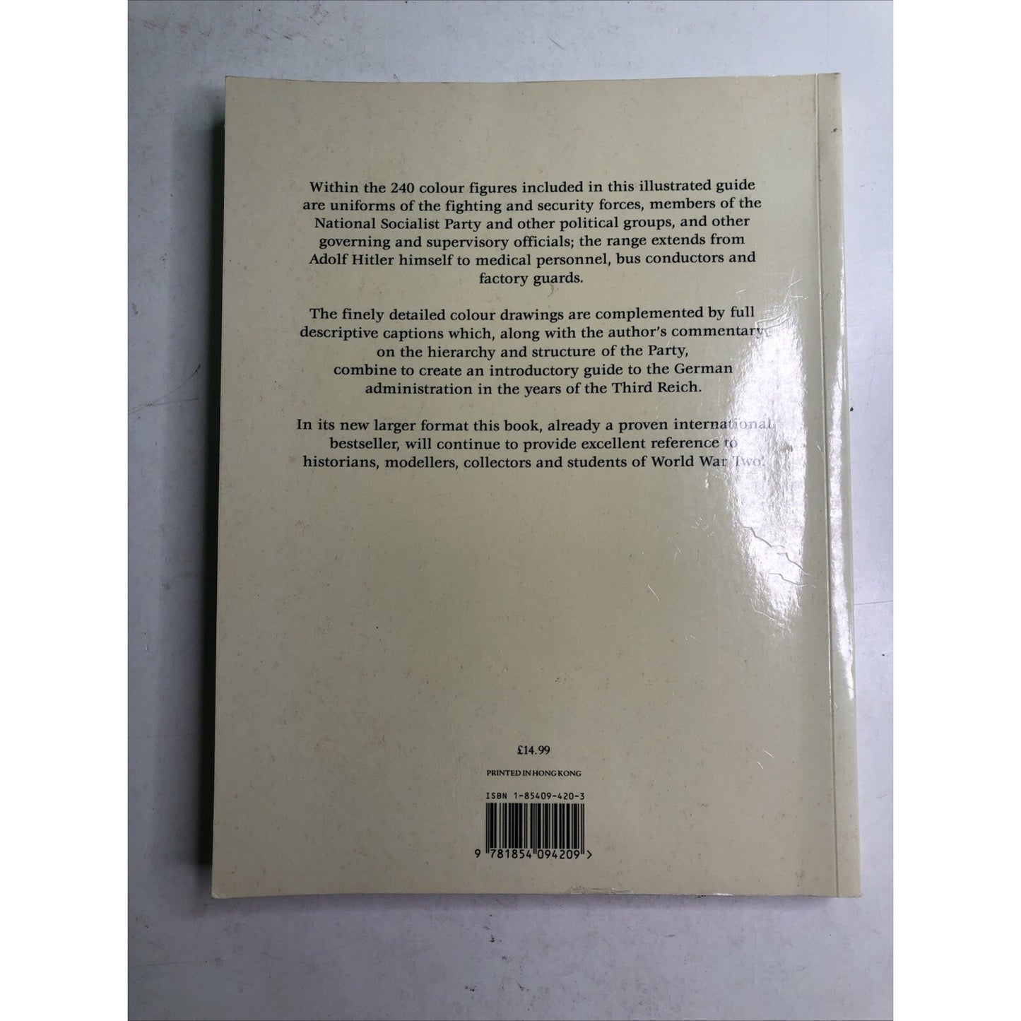 German Uniforms of The Third Reich 1933-1945 Brian Davis Pierre Turner 1997 PB