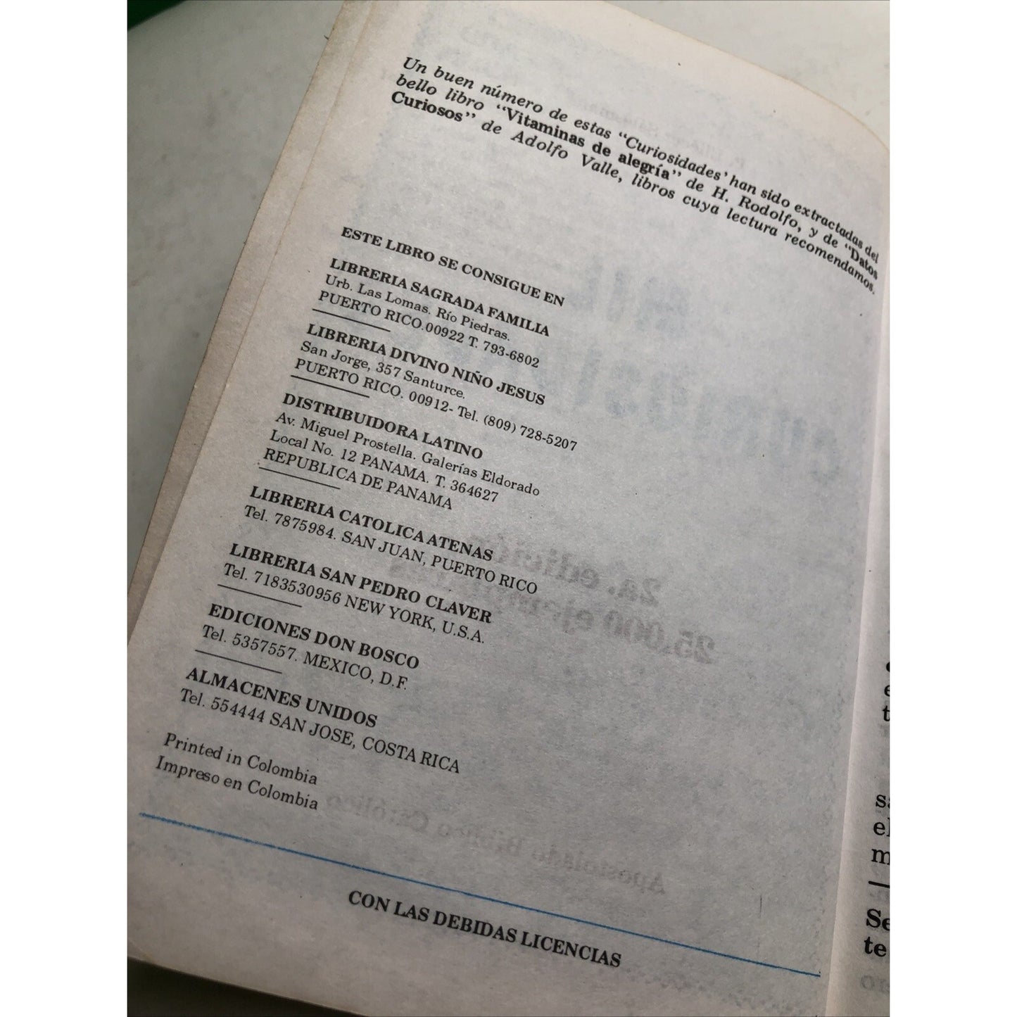 MIL CURIOSIDADES by P. ELIECER SALESMAN PB 24th EDITION IN SPANISH ESPANOL