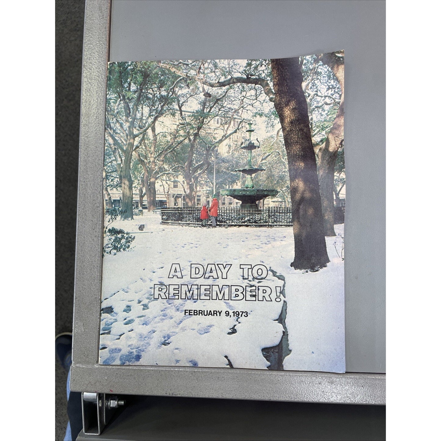 A DAY TO REMEMBER-FEBRUARY 9, 1973 -snow in Mobile, ALABAMA! (storage unit find)