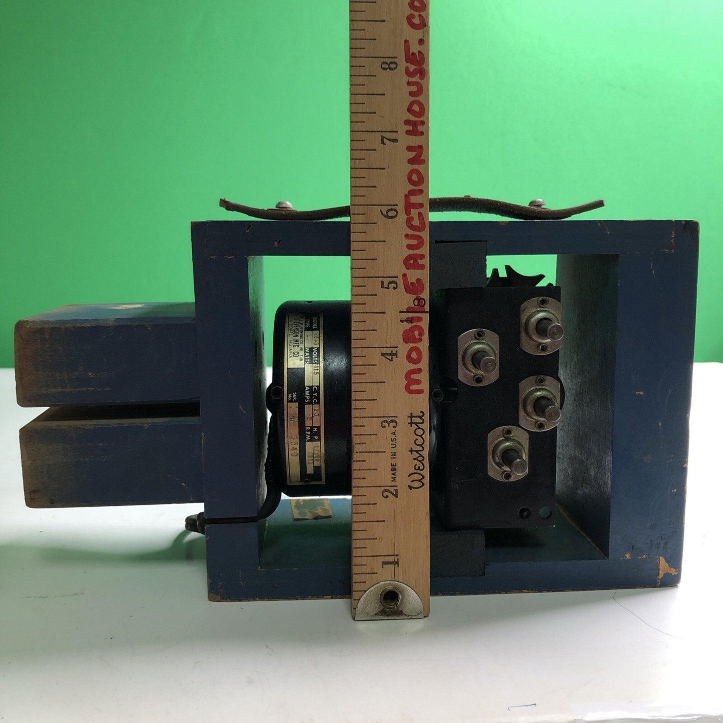 Vintage KRAFT FOODS Motor Driven Gadget Wood Casing Electric Mystery