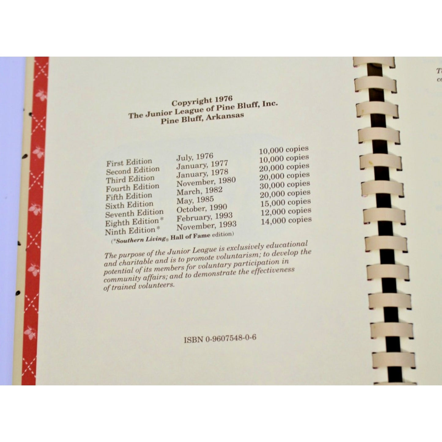 Southern Accent Community Cookbook, Junior League of Pine Bluff, Arkansas