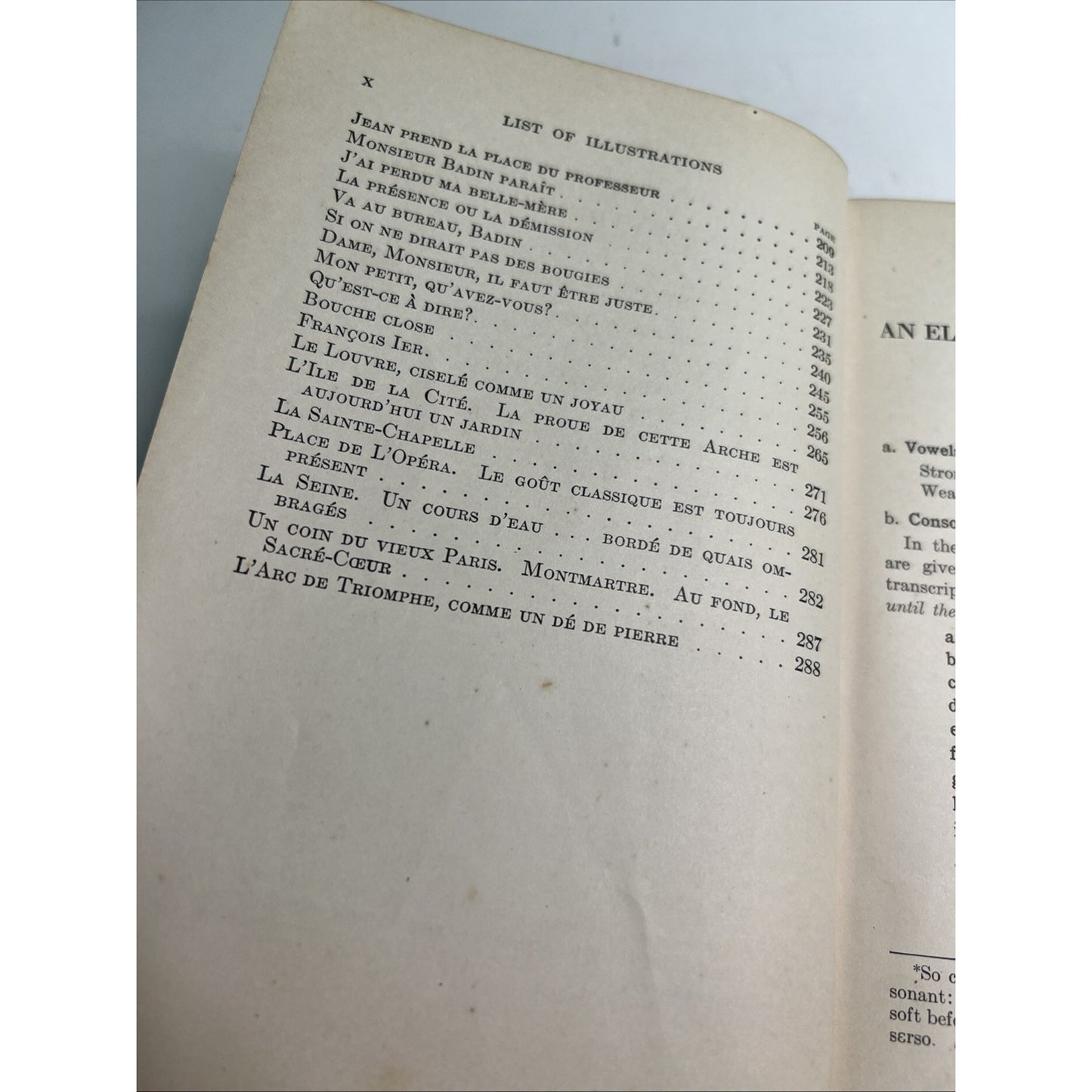 An Elementary French Grammar by A. Marinoni & L. A. Passarelli, 1932 HC Revised