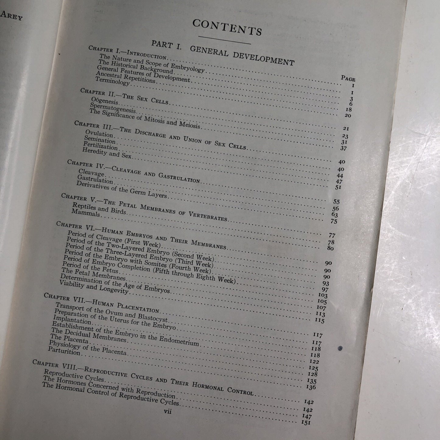Developmental Anatomy by Leslie Brainerd Arey 5th Ed. 1950 Textbook Embryology