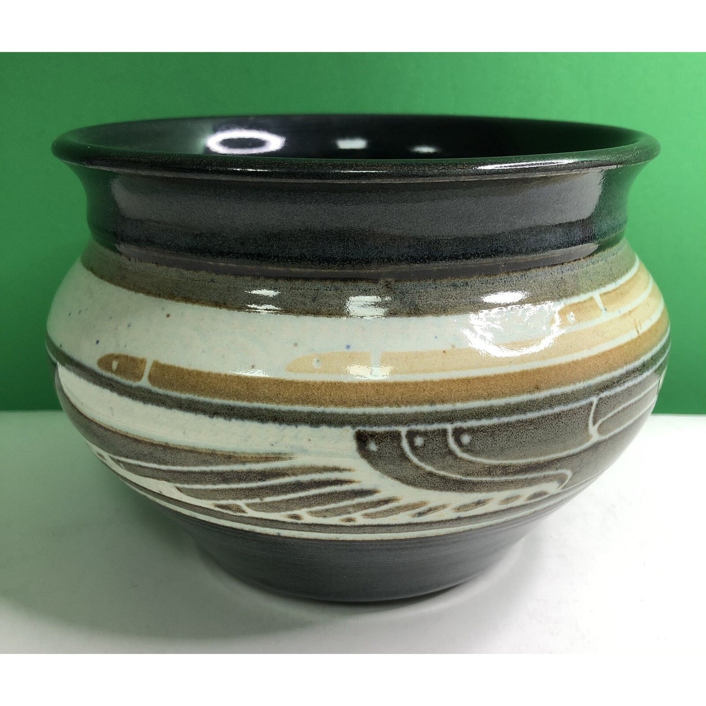 1988 CHARLES SMITH Art Pottery Vase Planter African American- Mobile, Alabama