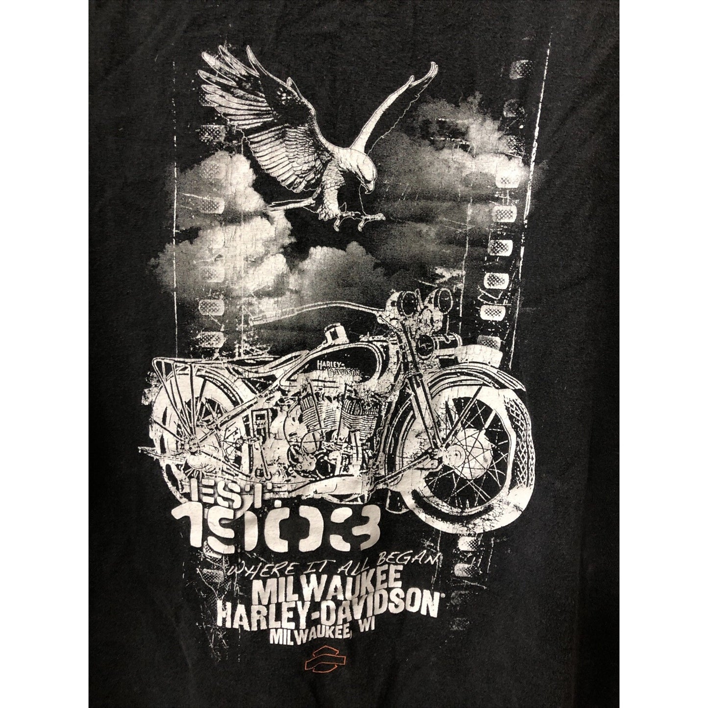 Vintage 90s 1903 Harley Davidson Milwaukee Wisconsin XL Tshirt