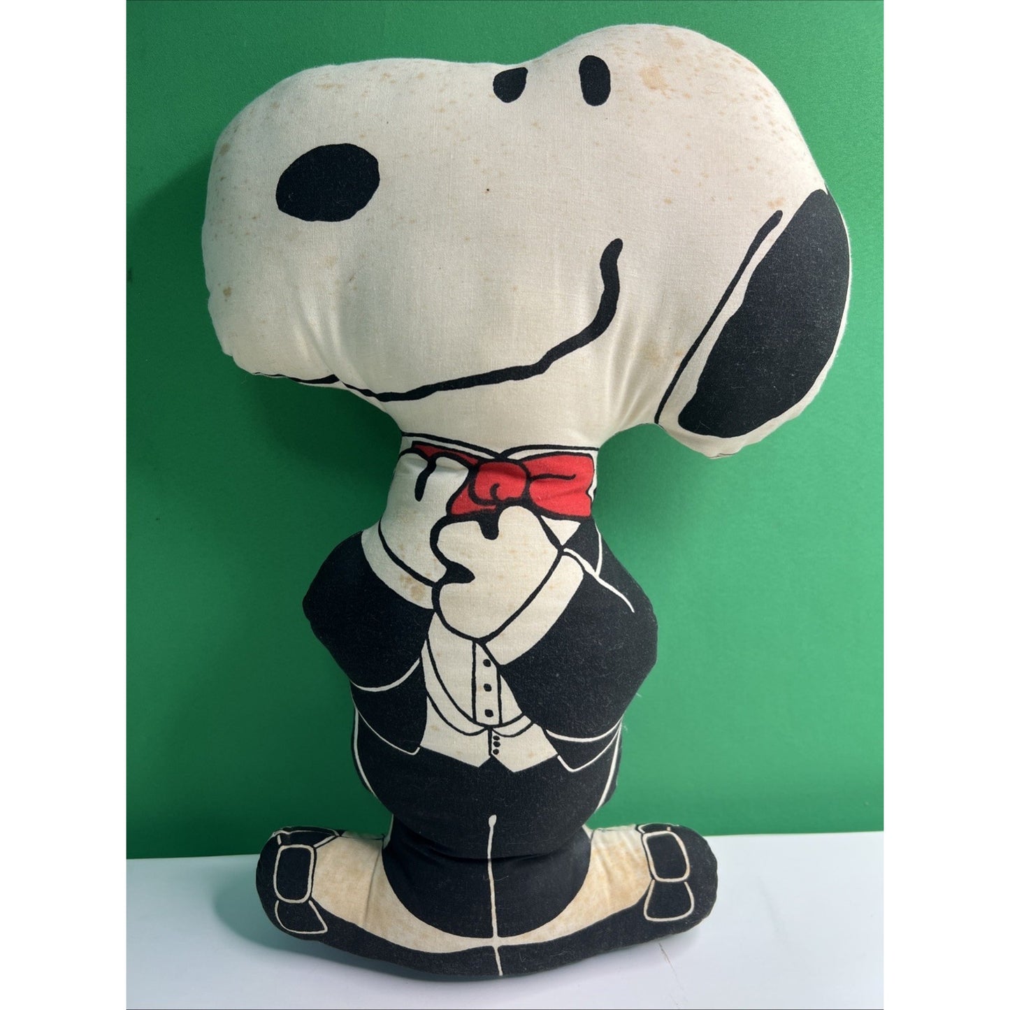 VTG 1958 SNOOPY by UFS Stuffed Figural Pillow 18”x11”x2” Charles Schulz Peanuts
