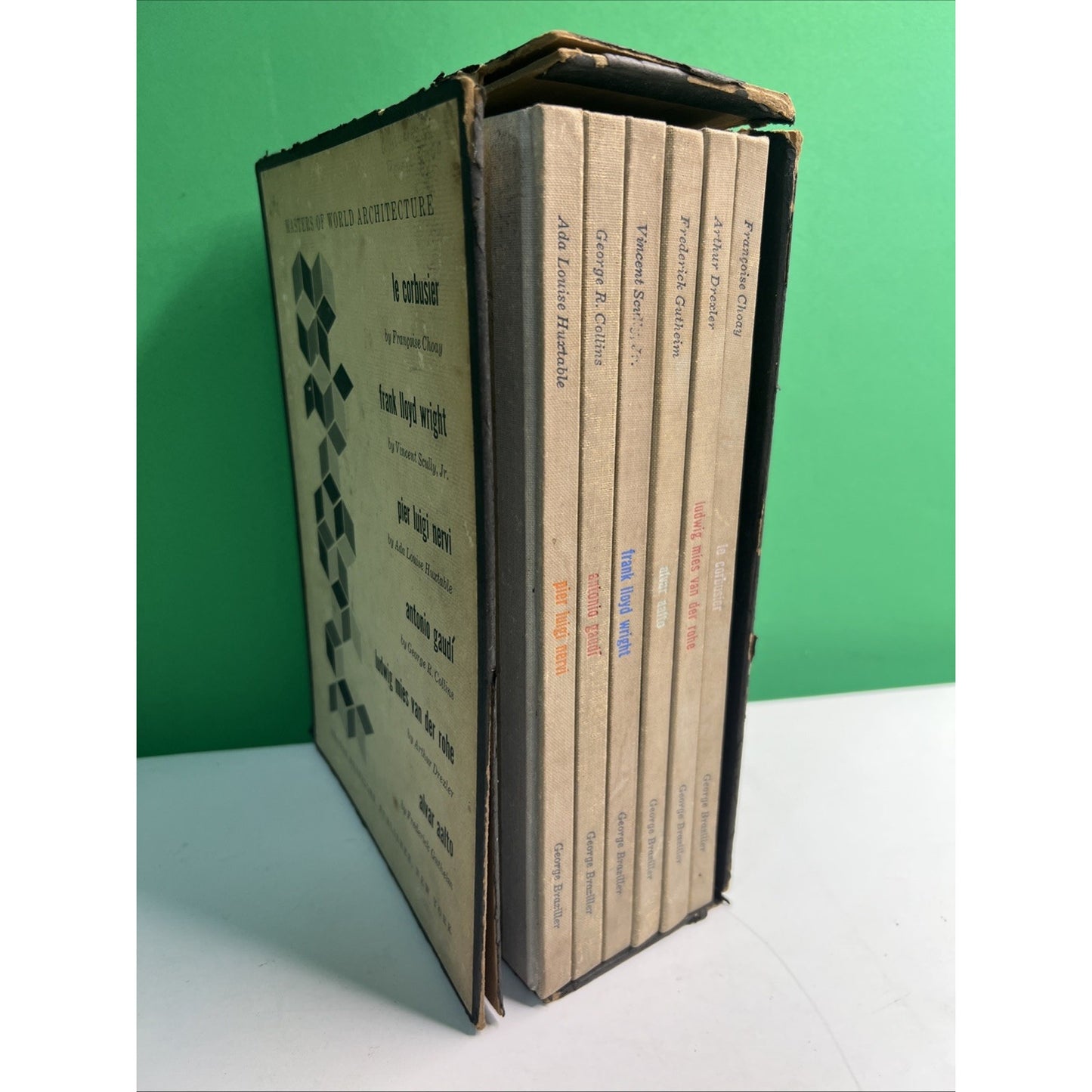 1960 MASTERS OF WORLD ARCHITECTURE 6 Volume Box Set Slipcase George Braziller